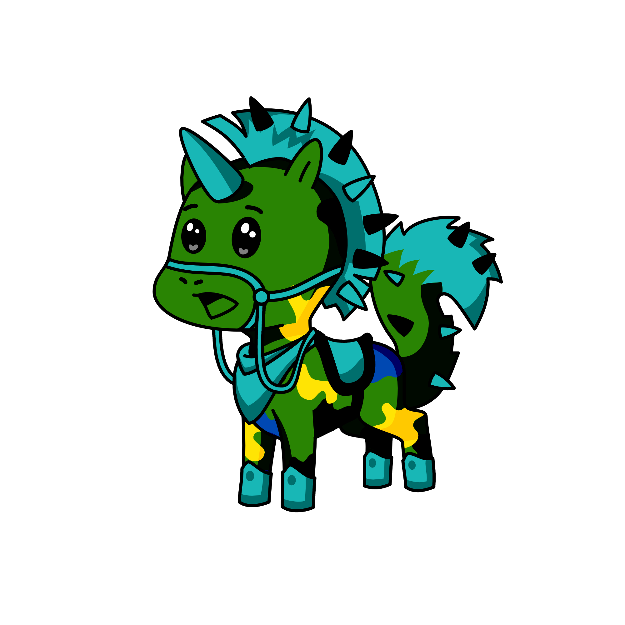 old blue, the unicorn