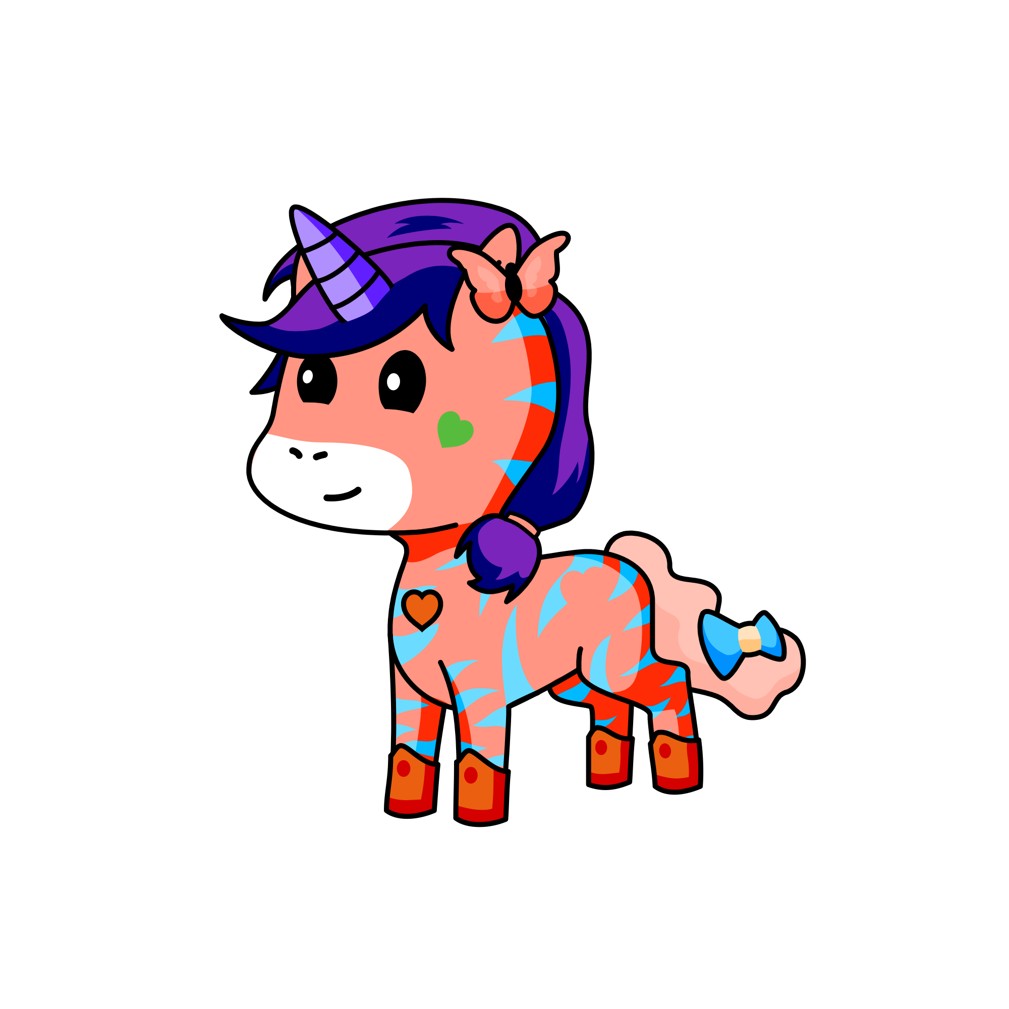 flying it 🐥, the unicorn