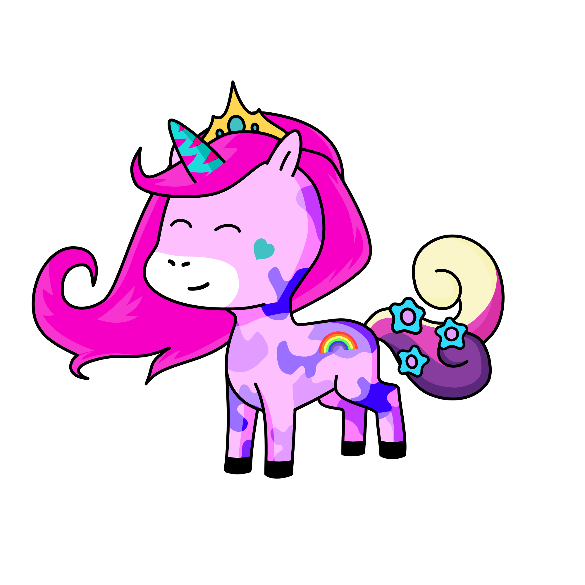 Princess dont hurt him he rude im just a royal., the unicorn