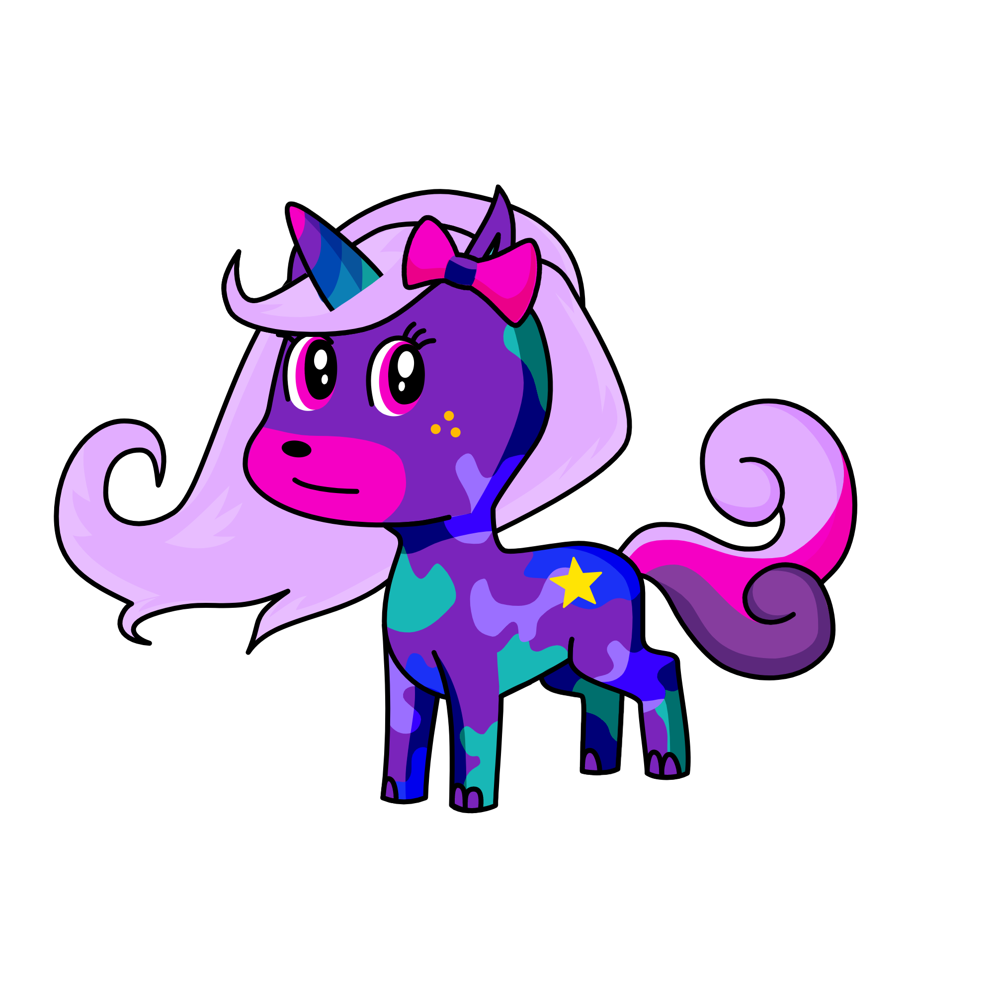 OMBRE QUEEN, the unicorn