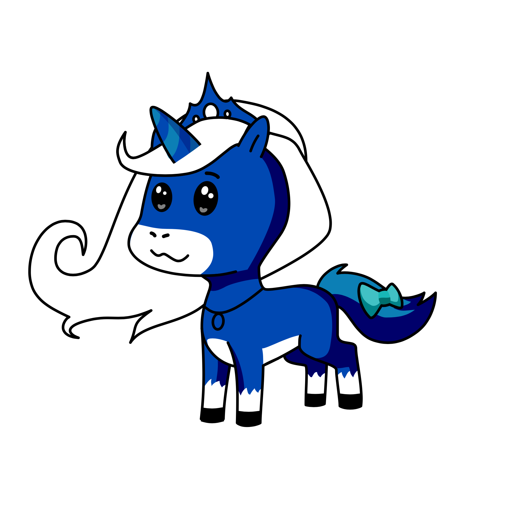 Moonlight, the unicorn