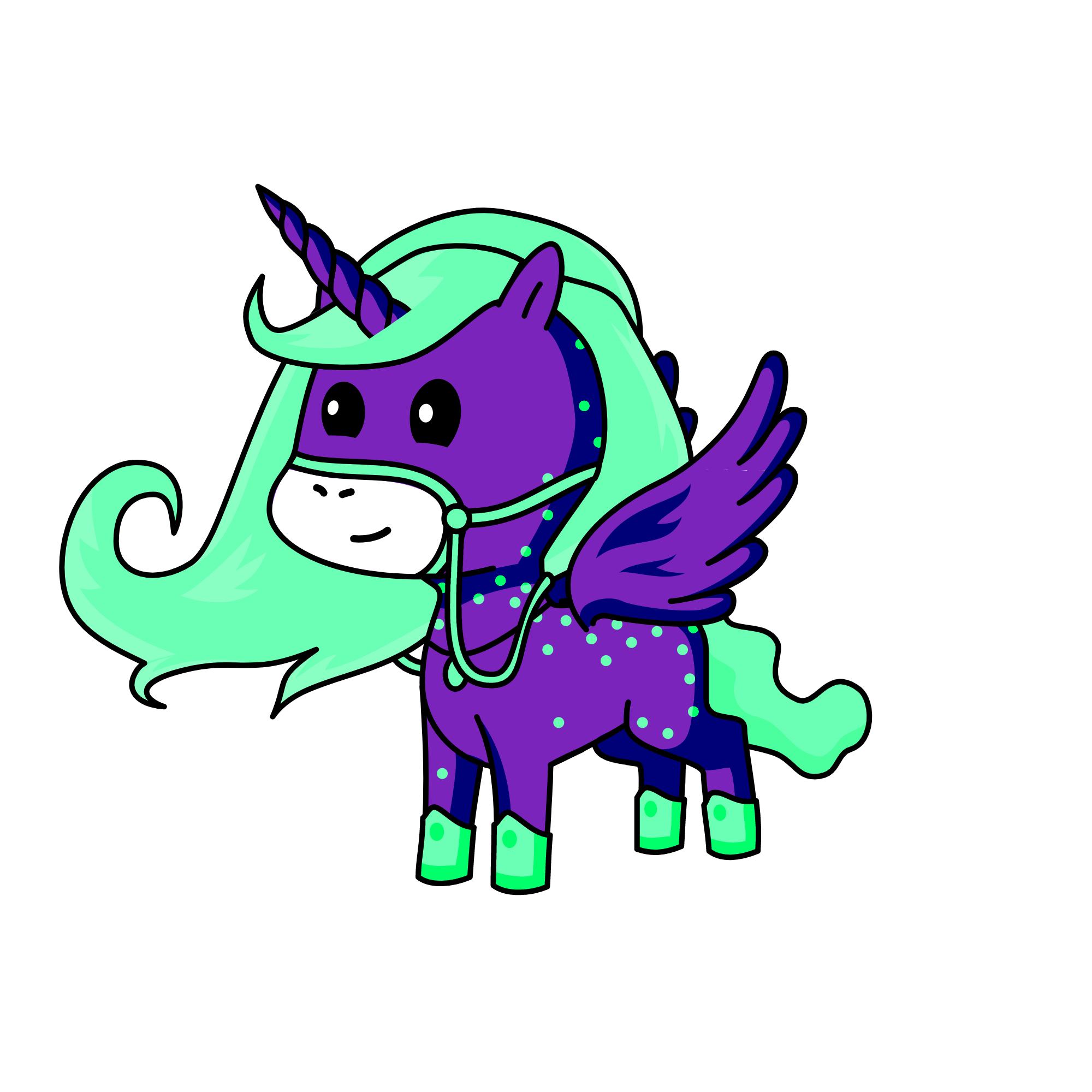 Aqua, the unicorn