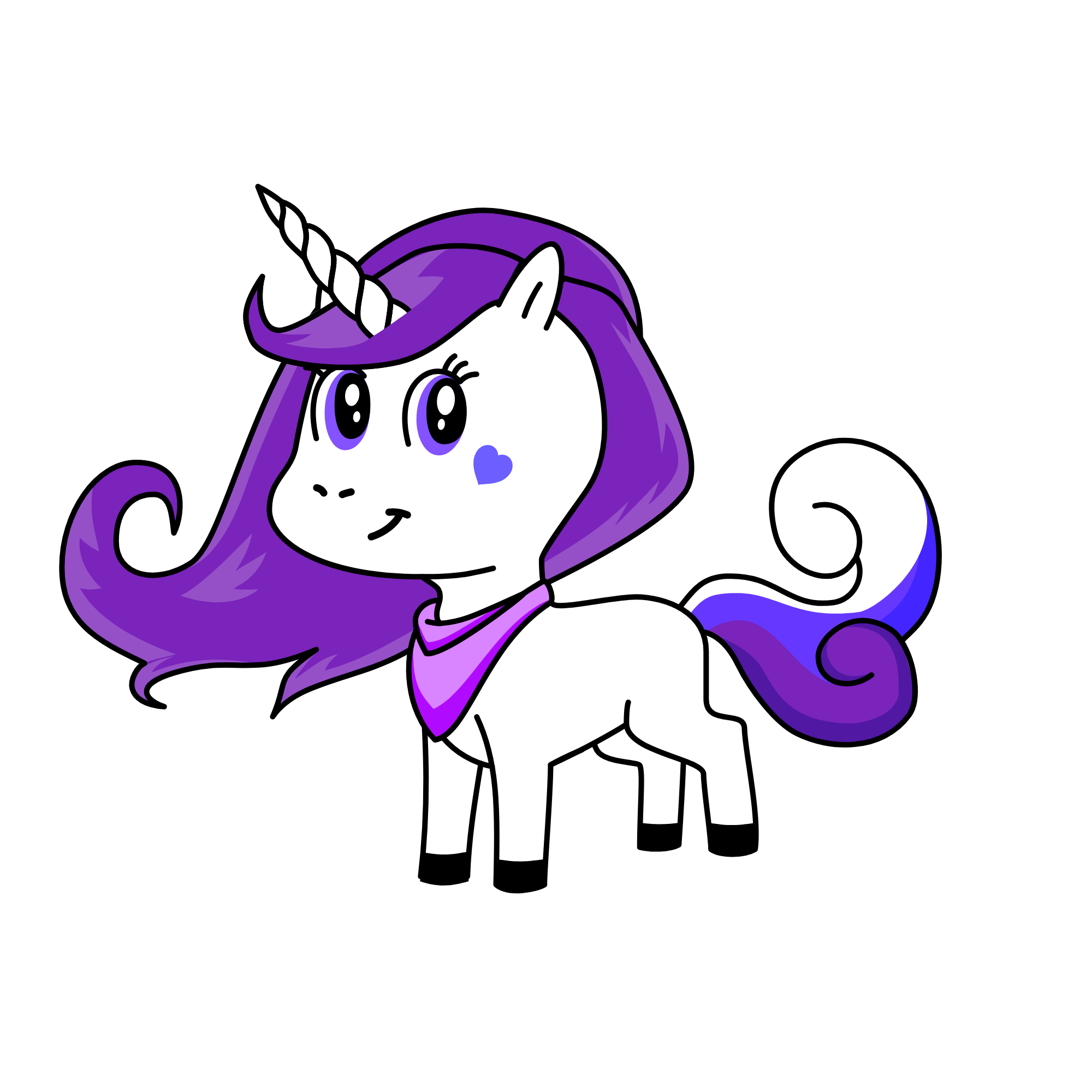 cute t, the unicorn