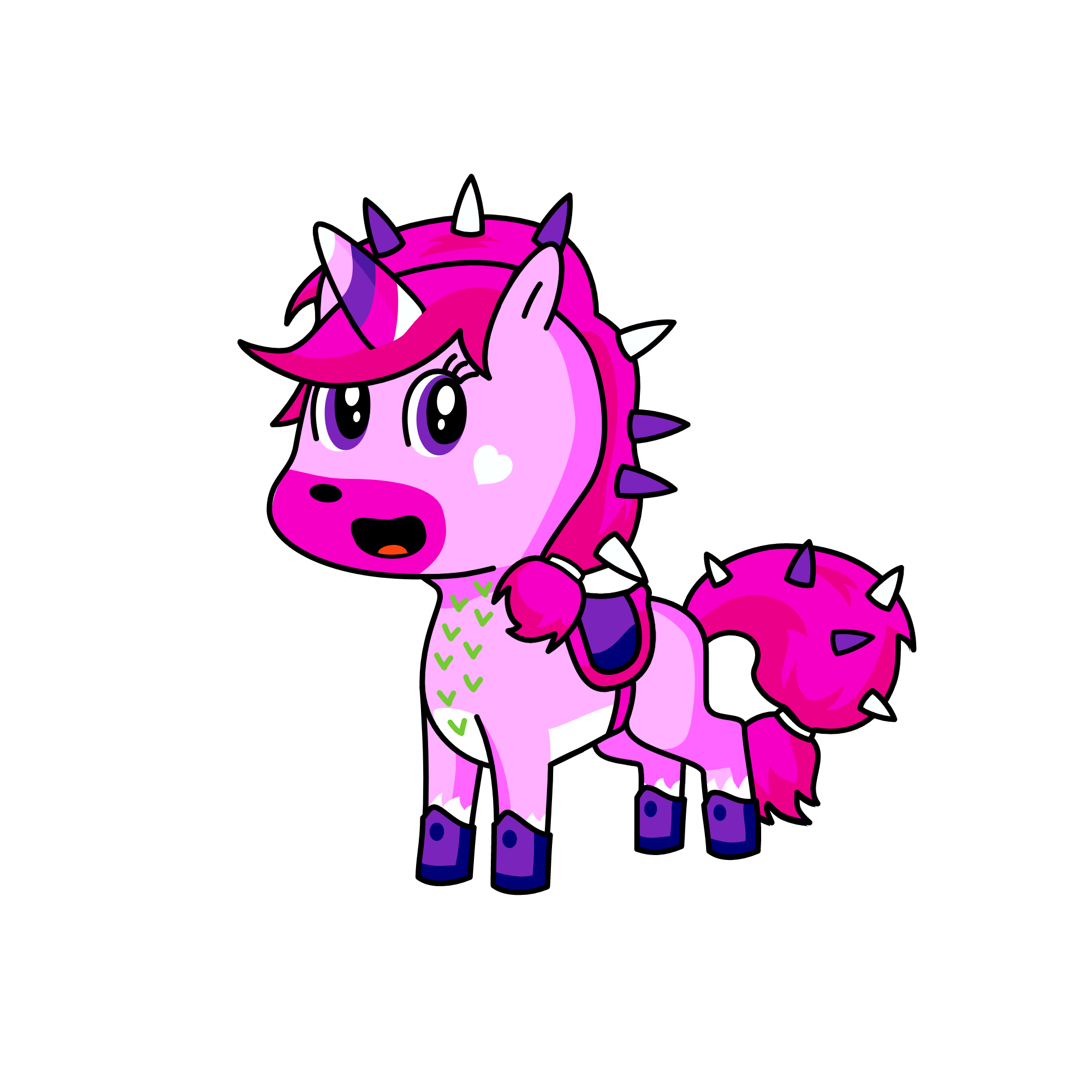 PinkyMellow, the unicorn