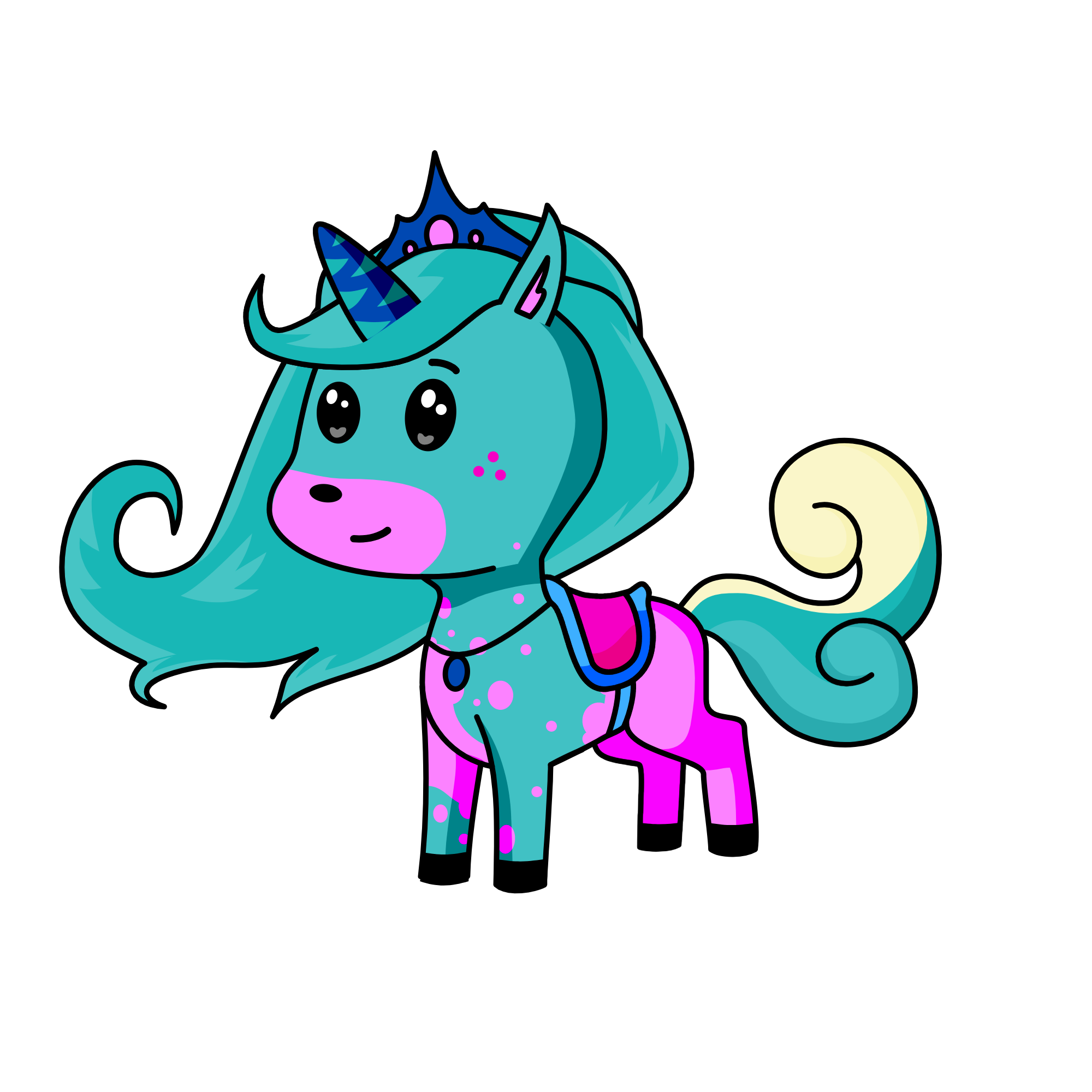 snowy, the unicorn