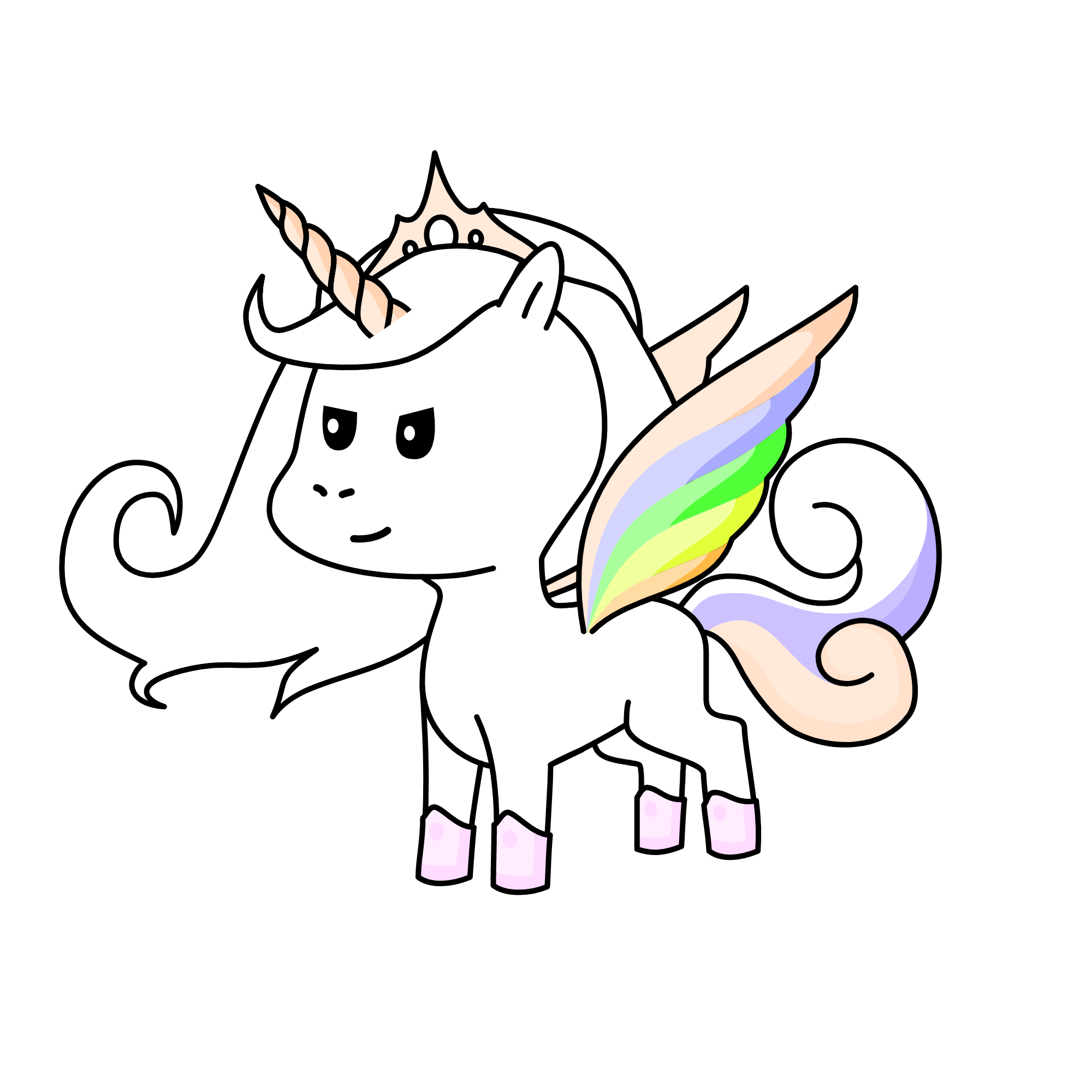 blank warrior lena, the unicorn