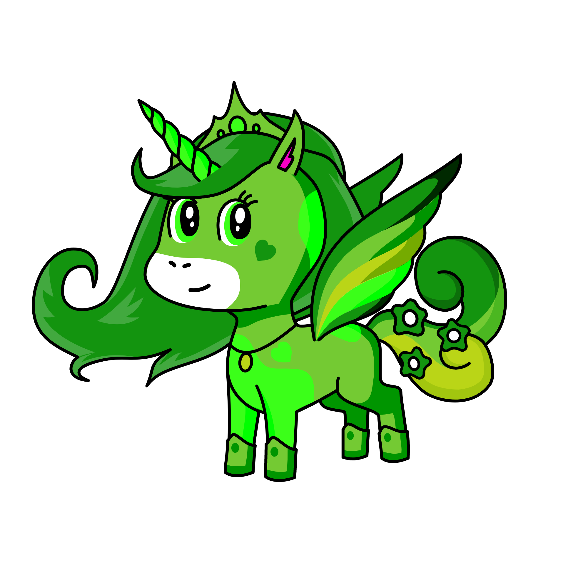 Nature [Queen of the forest], the unicorn