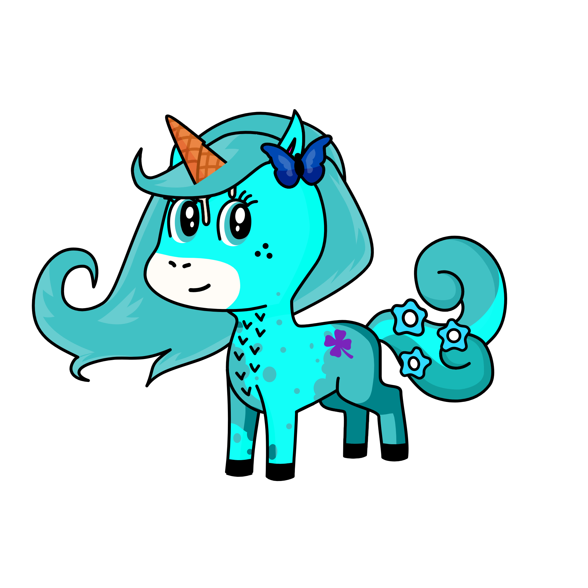 Mint, the unicorn