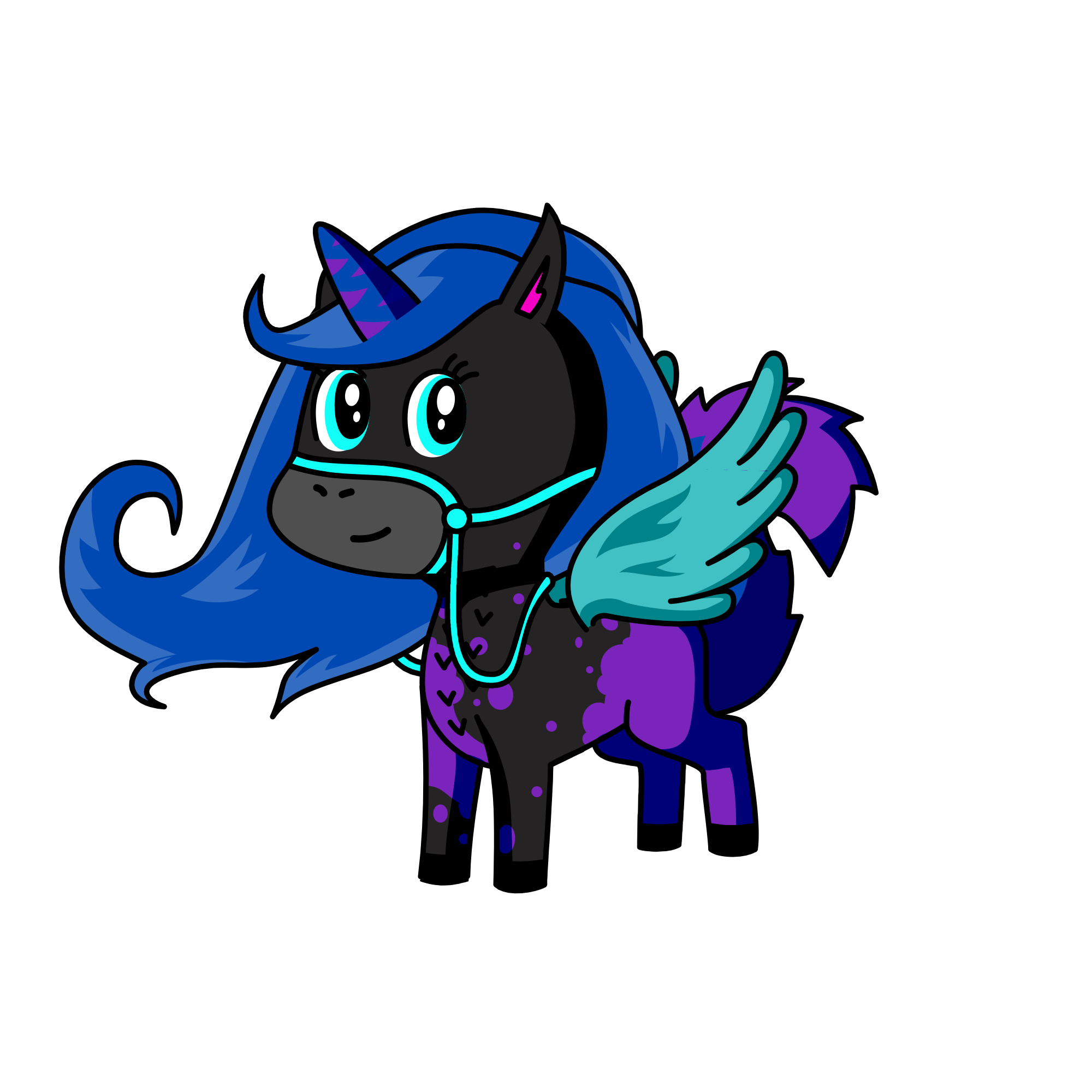 Blackshimmer, the unicorn