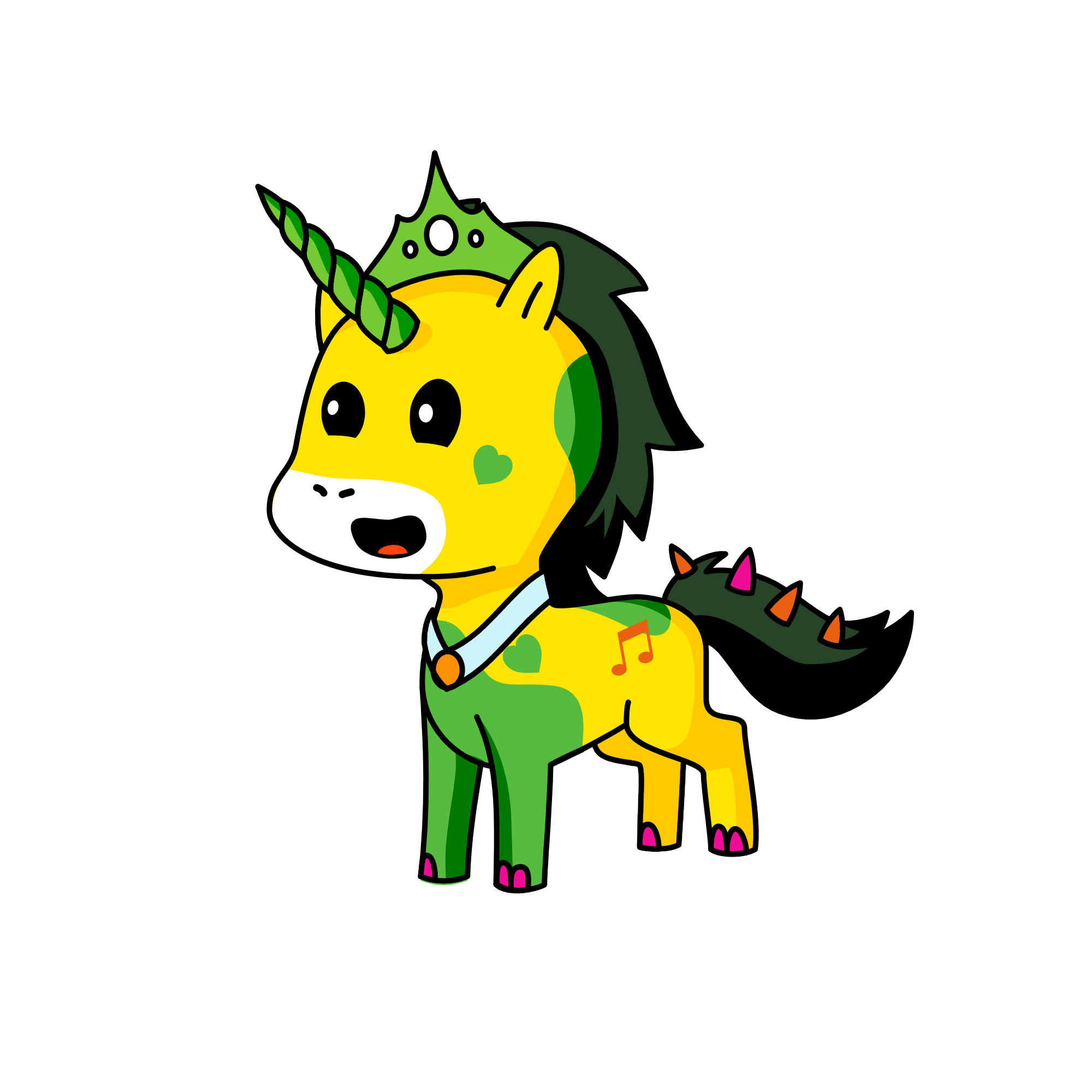 Blondy, the unicorn