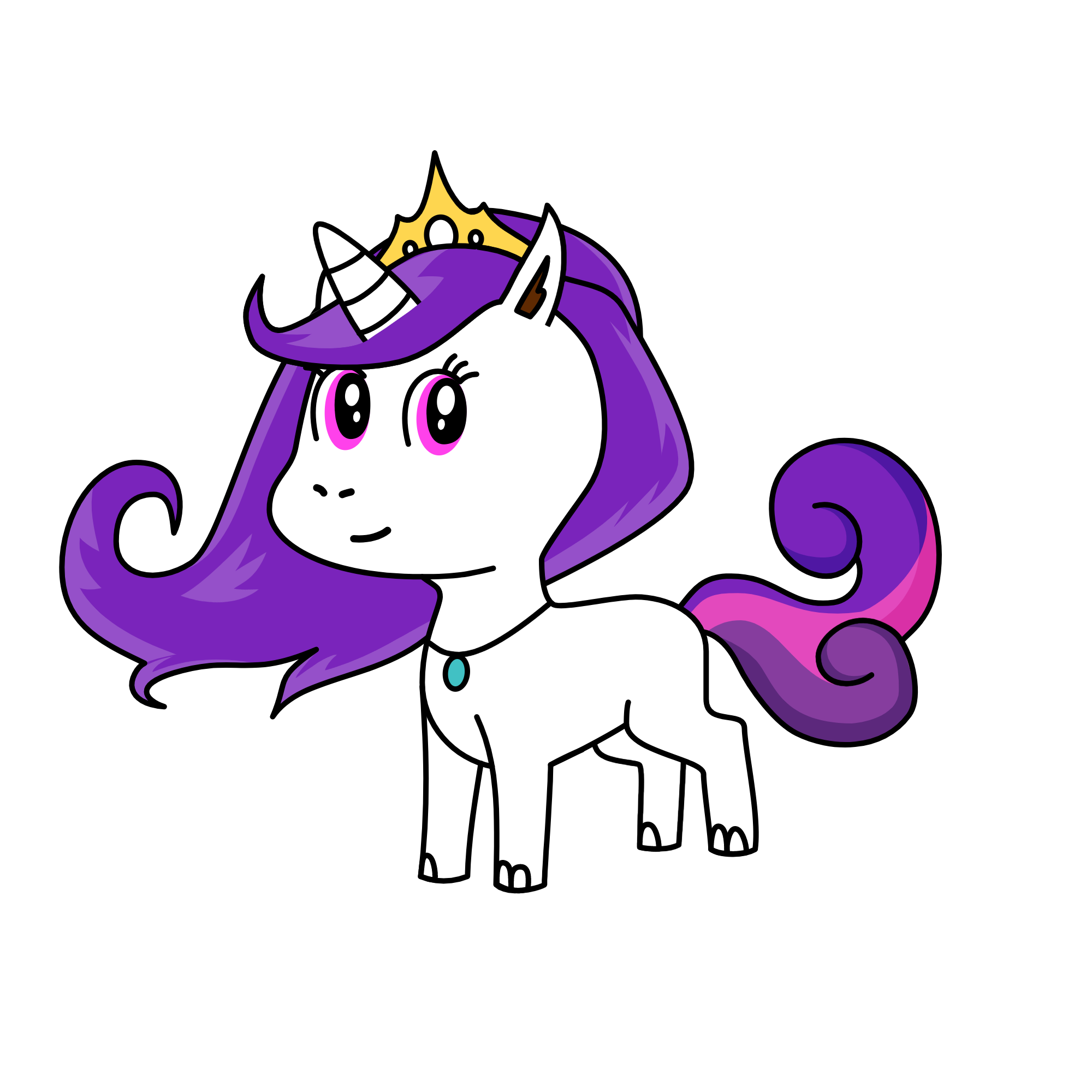Princess Cloud, the unicorn