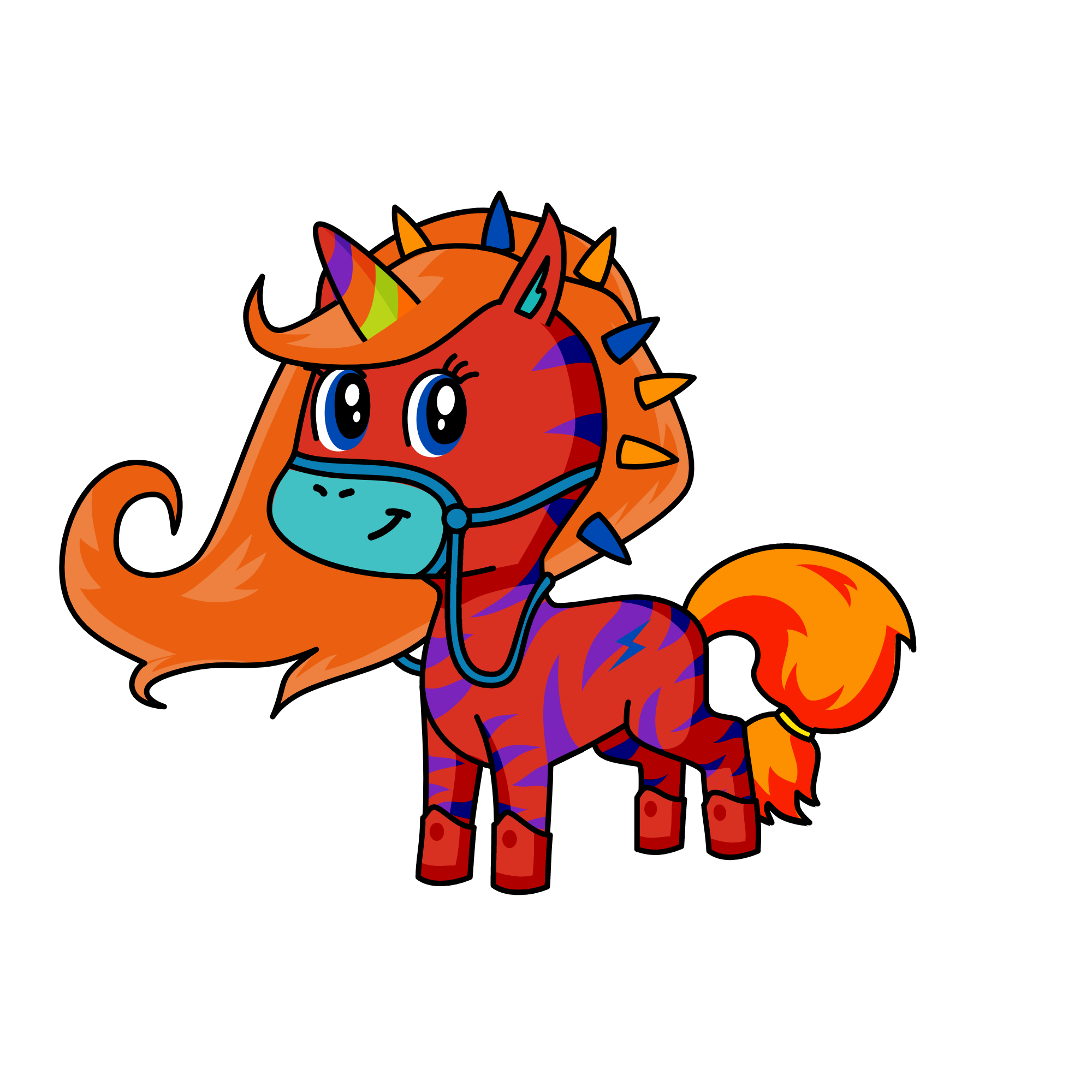 Stripy, the unicorn