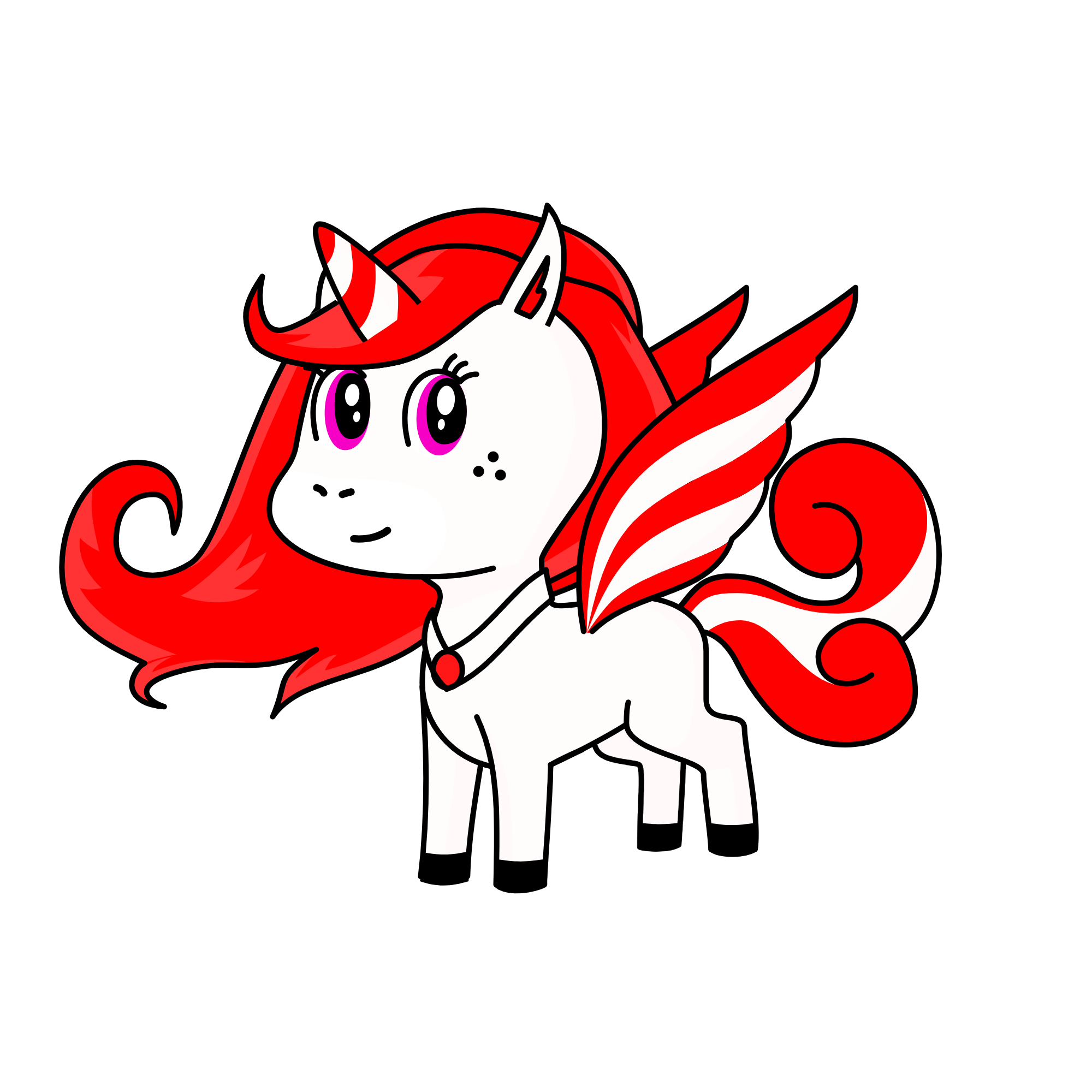 Candy cane [ The Princess of Candy Land], the unicorn