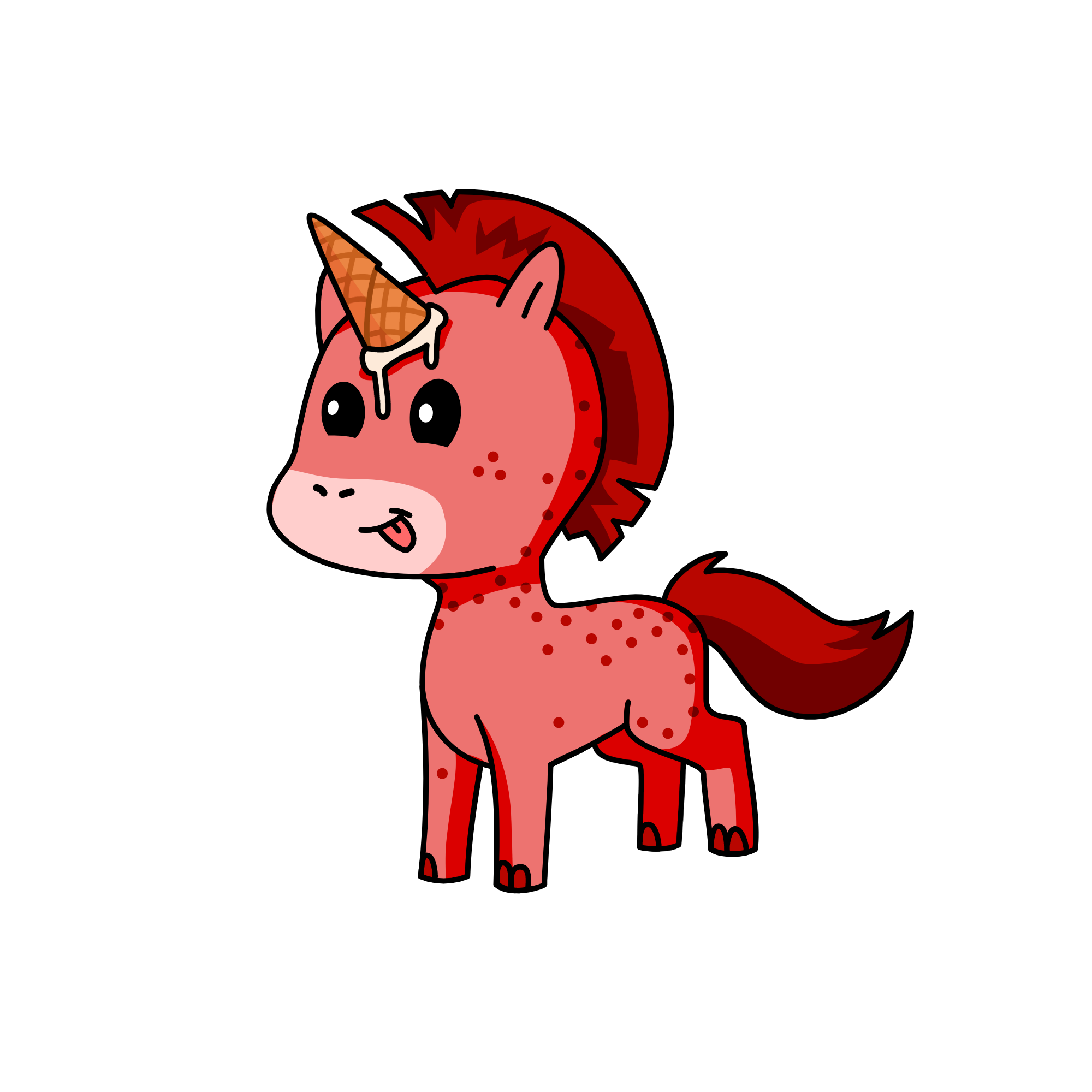 Cherry Ice Cream 🍒, the unicorn