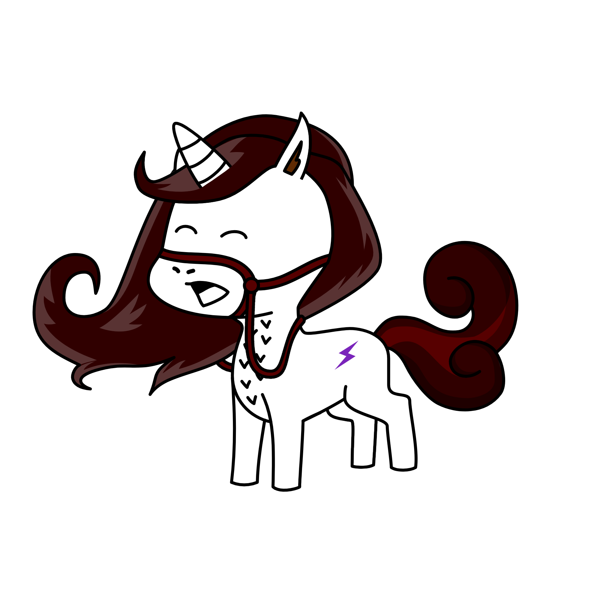 shes a lil a girl then ill do a her as an adult , the unicorn