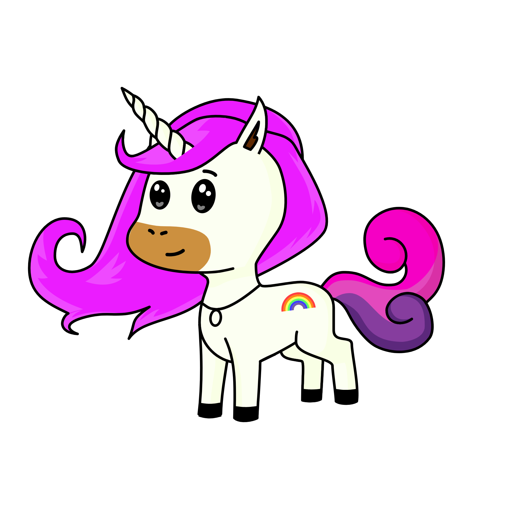 rainbow , the unicorn