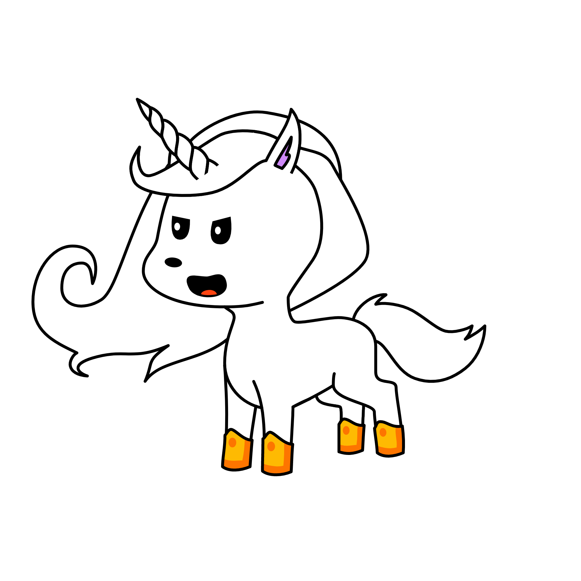 Snowy, the unicorn