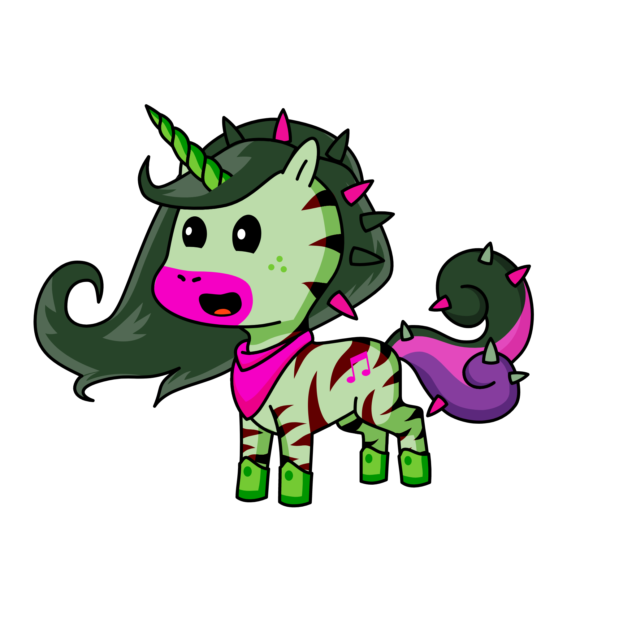 Striper, the unicorn