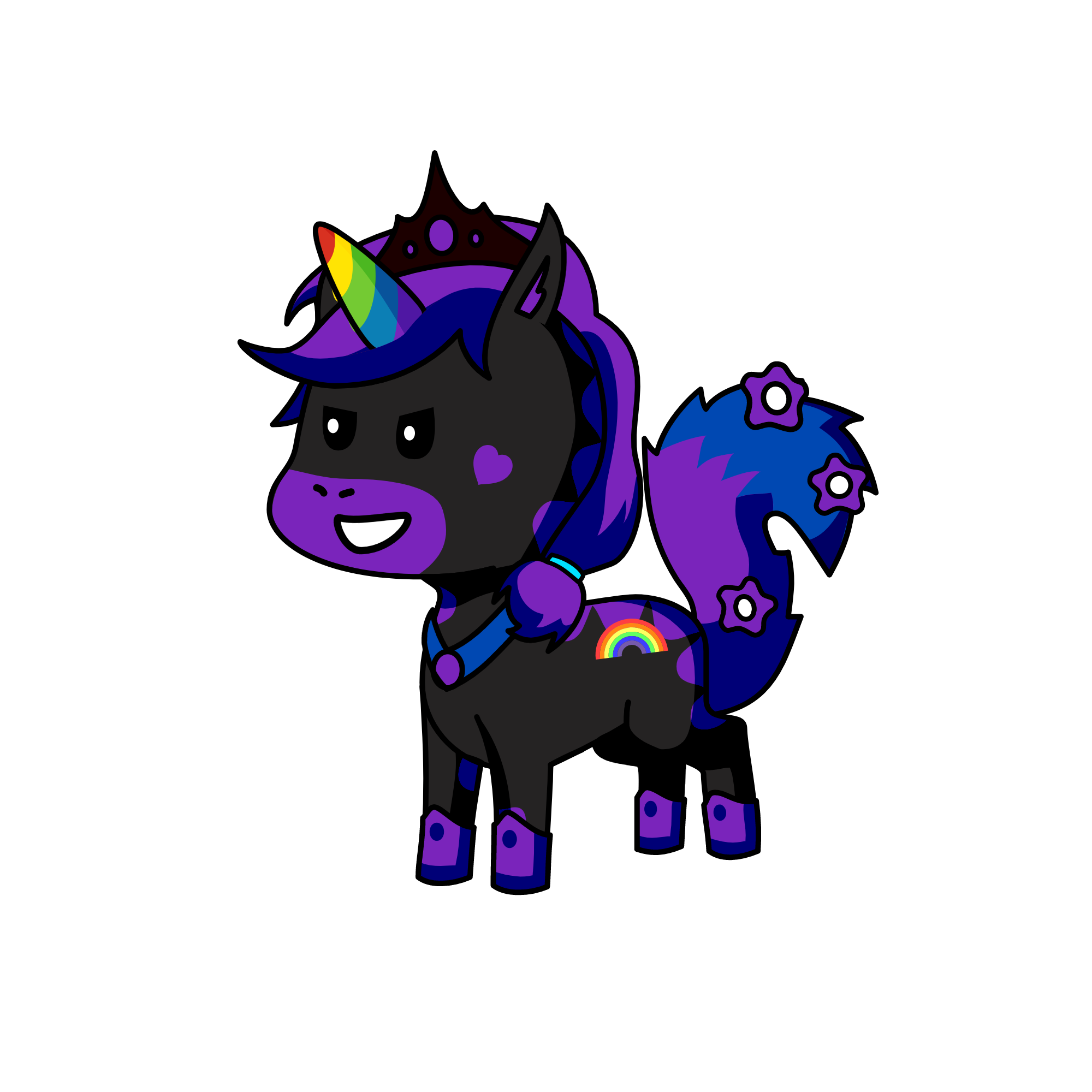 Evil Queen, the unicorn