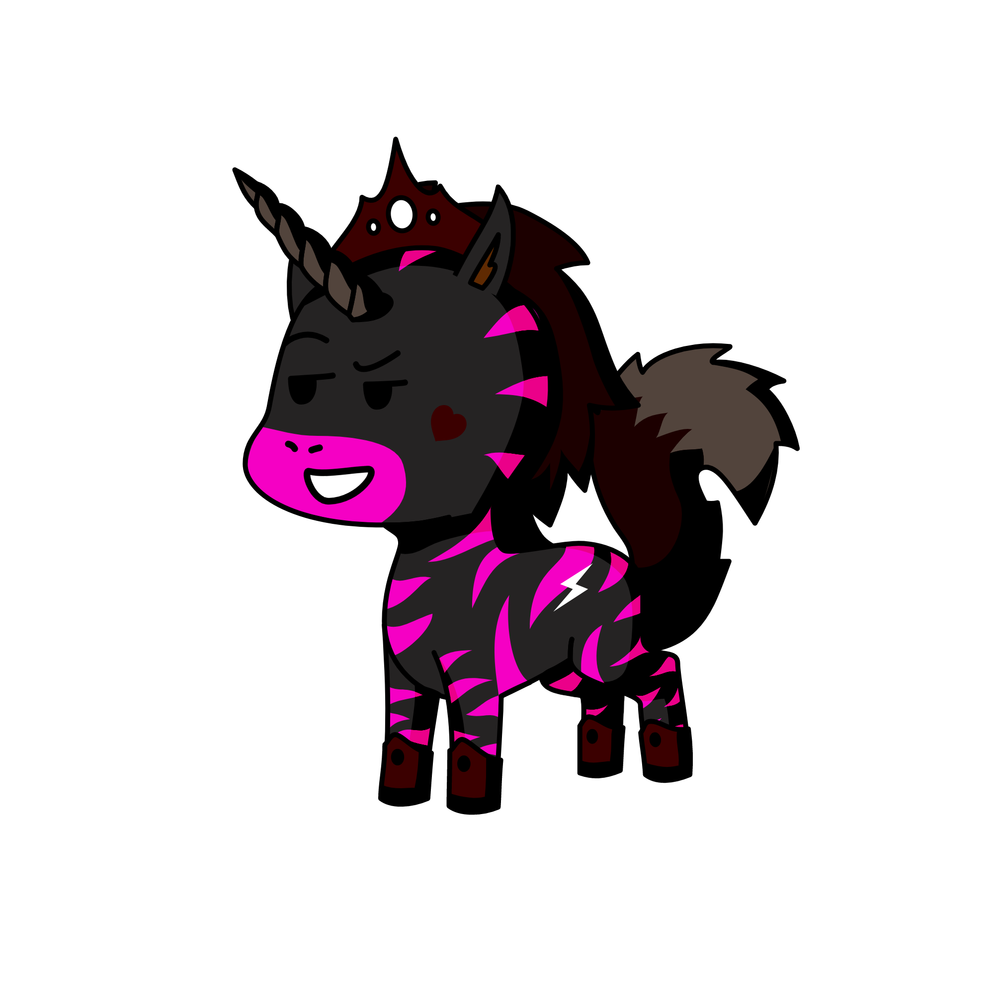 Evil Queen, the unicorn