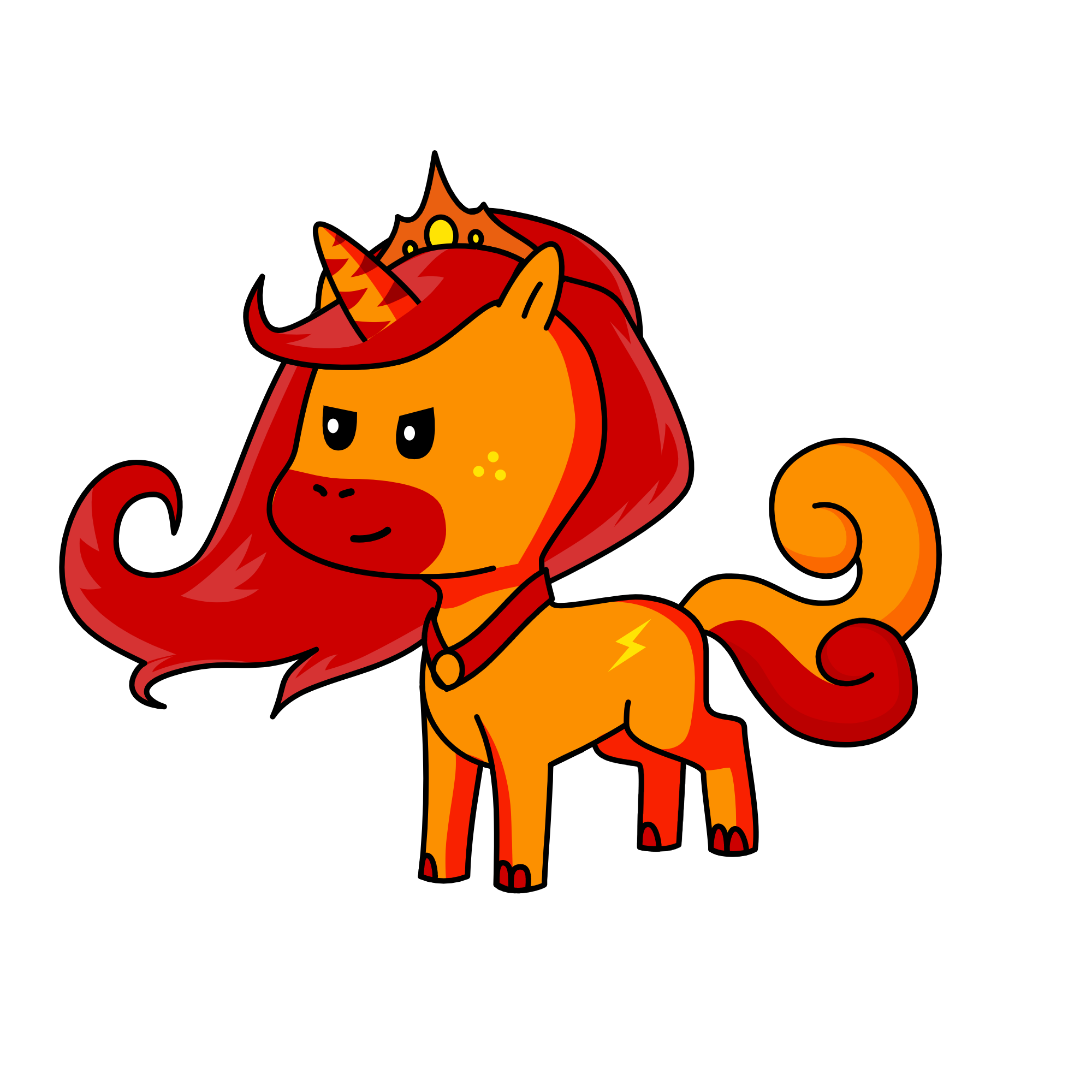 Princess Firerose, the unicorn