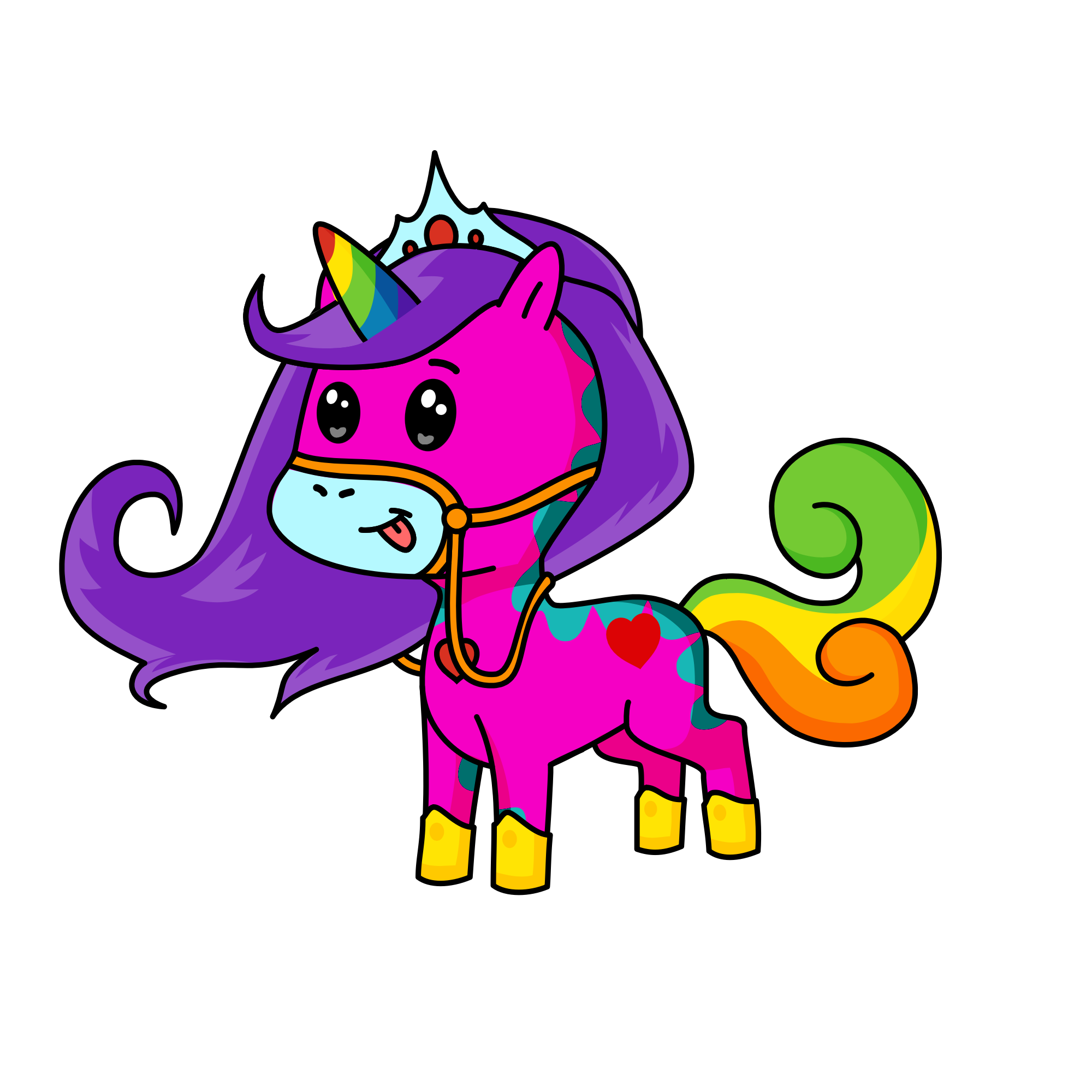 Pinky, the unicorn