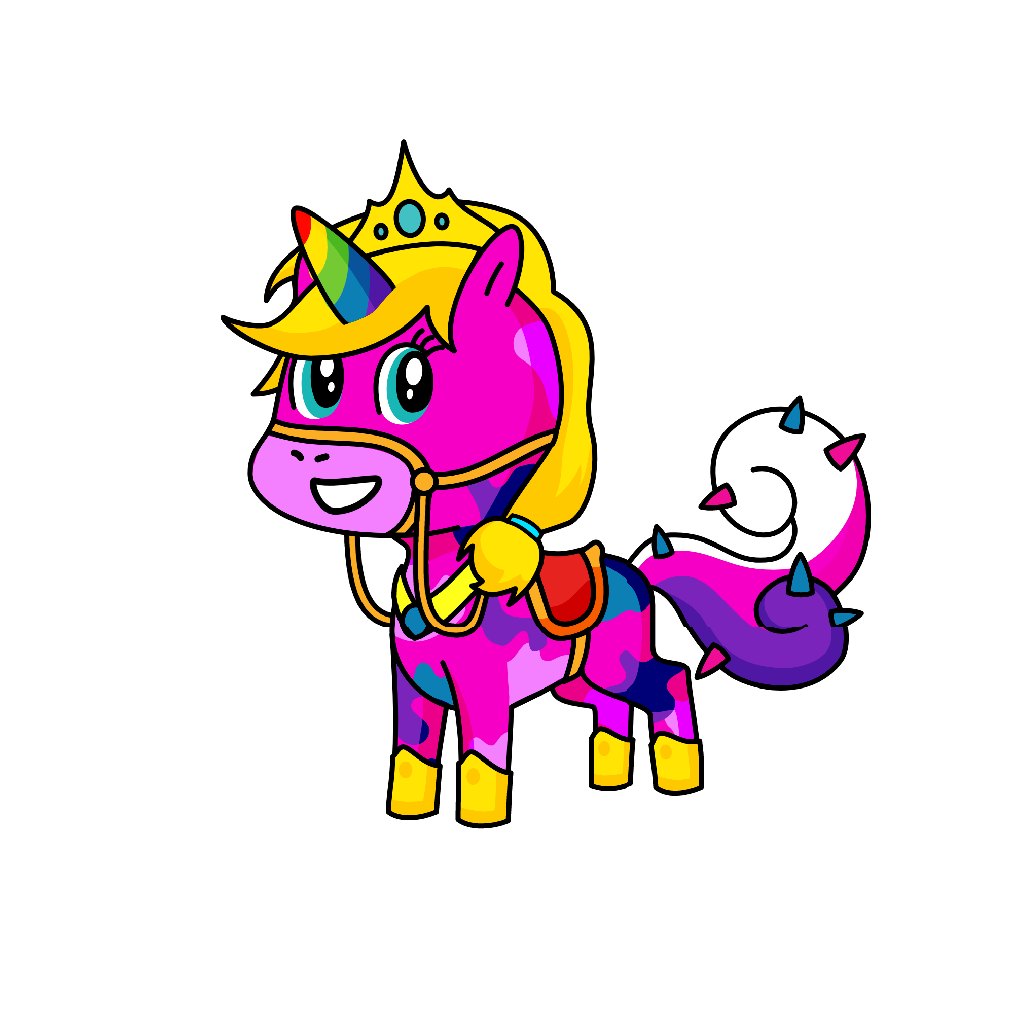 Princess Sparkle, the unicorn