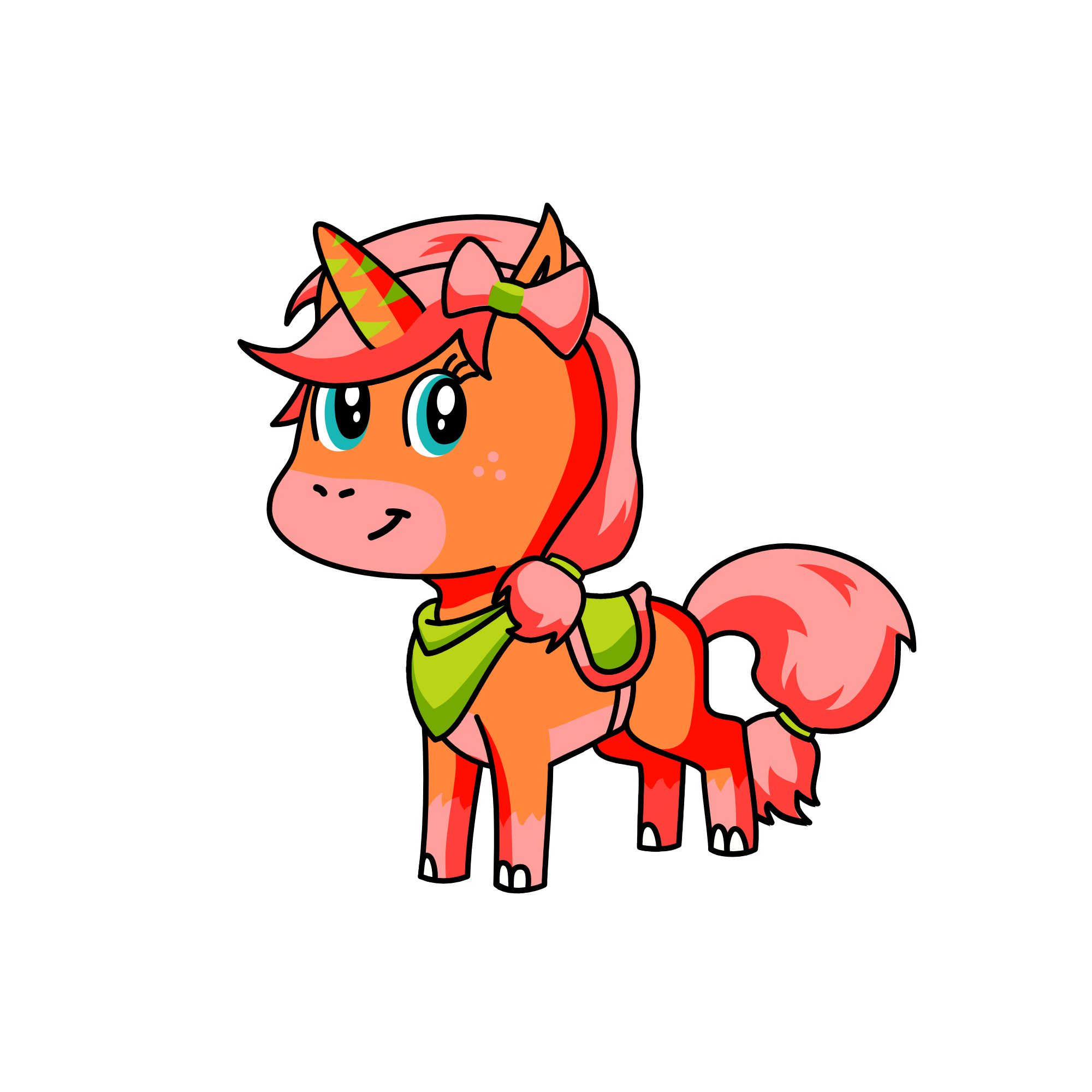 🍑Peachy Punch!, the unicorn