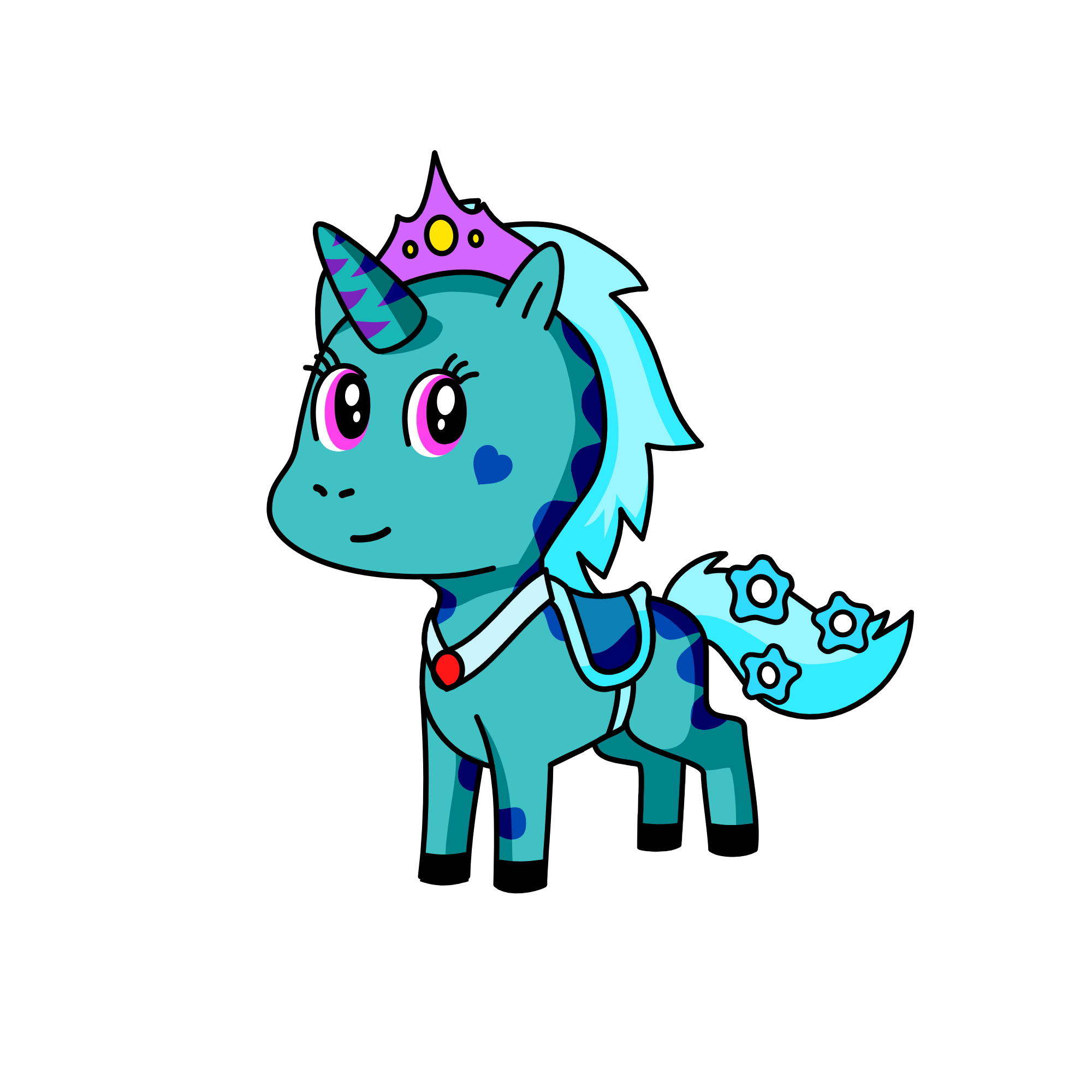 Snow Queen, the unicorn