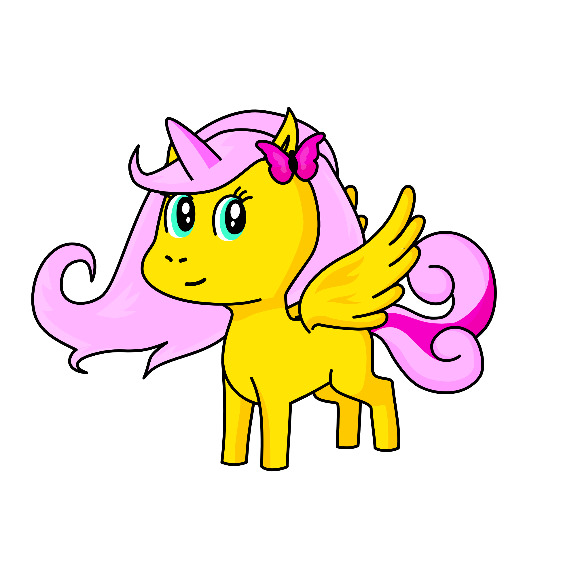 Fluttershy, the unicorn