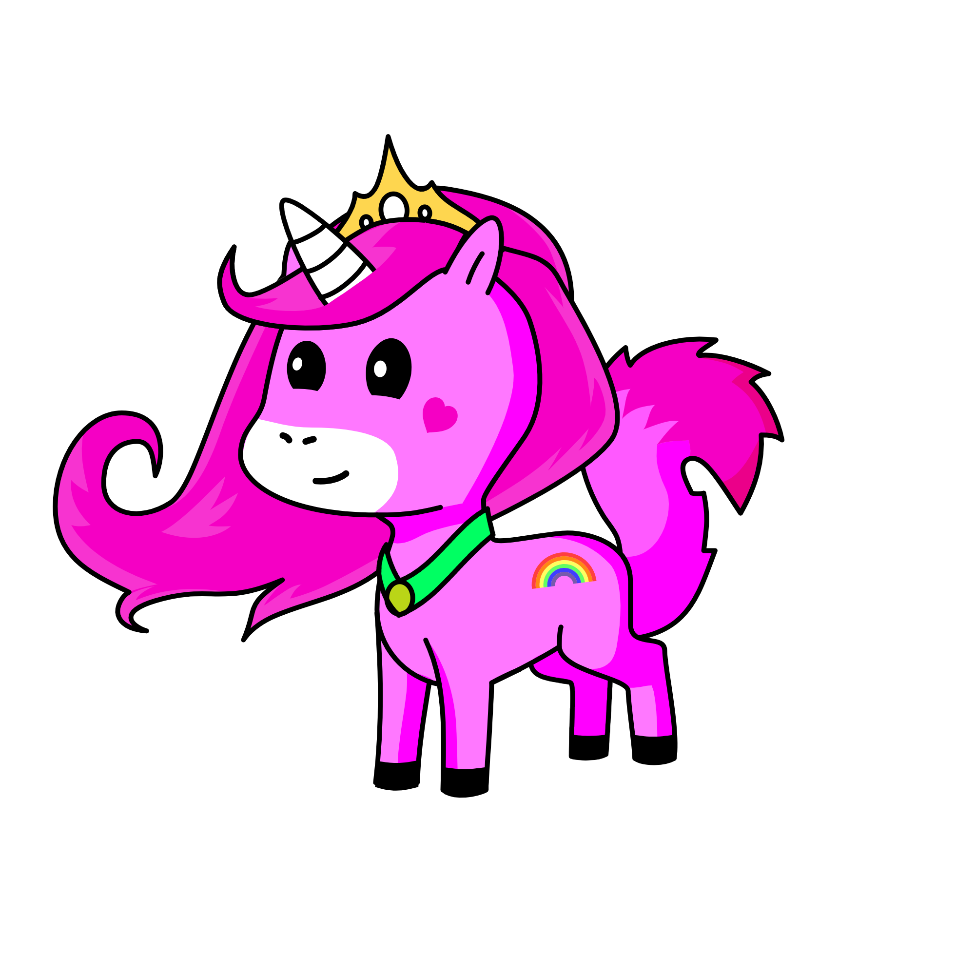 Pinkping, the unicorn