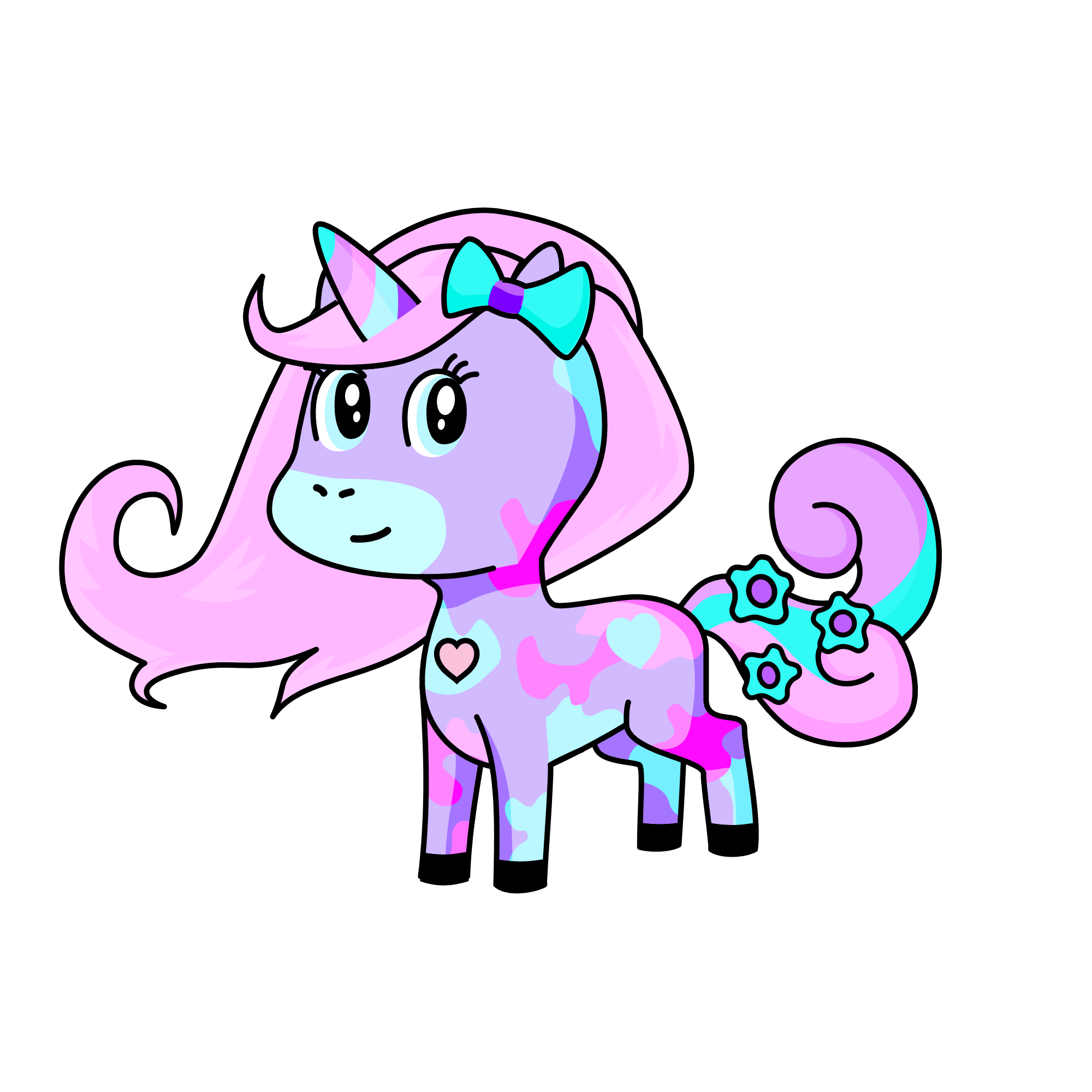 Pinky, the unicorn