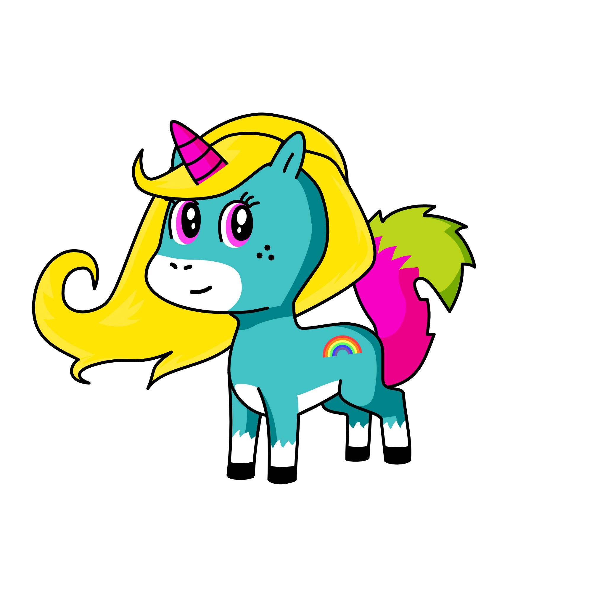 Candy marsh mellow, the unicorn