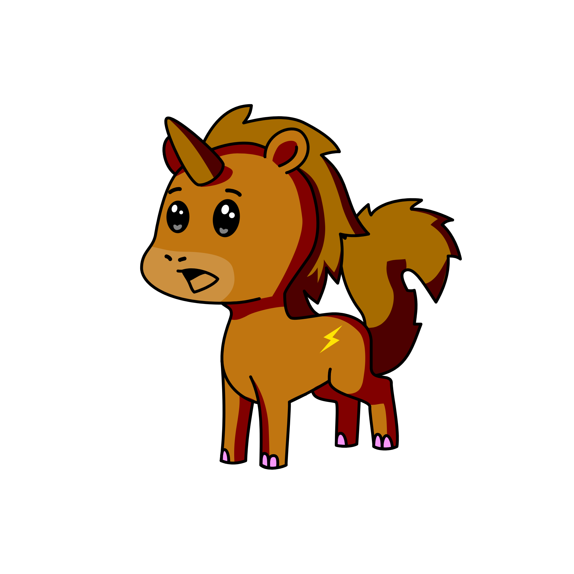 Speedy, the unicorn