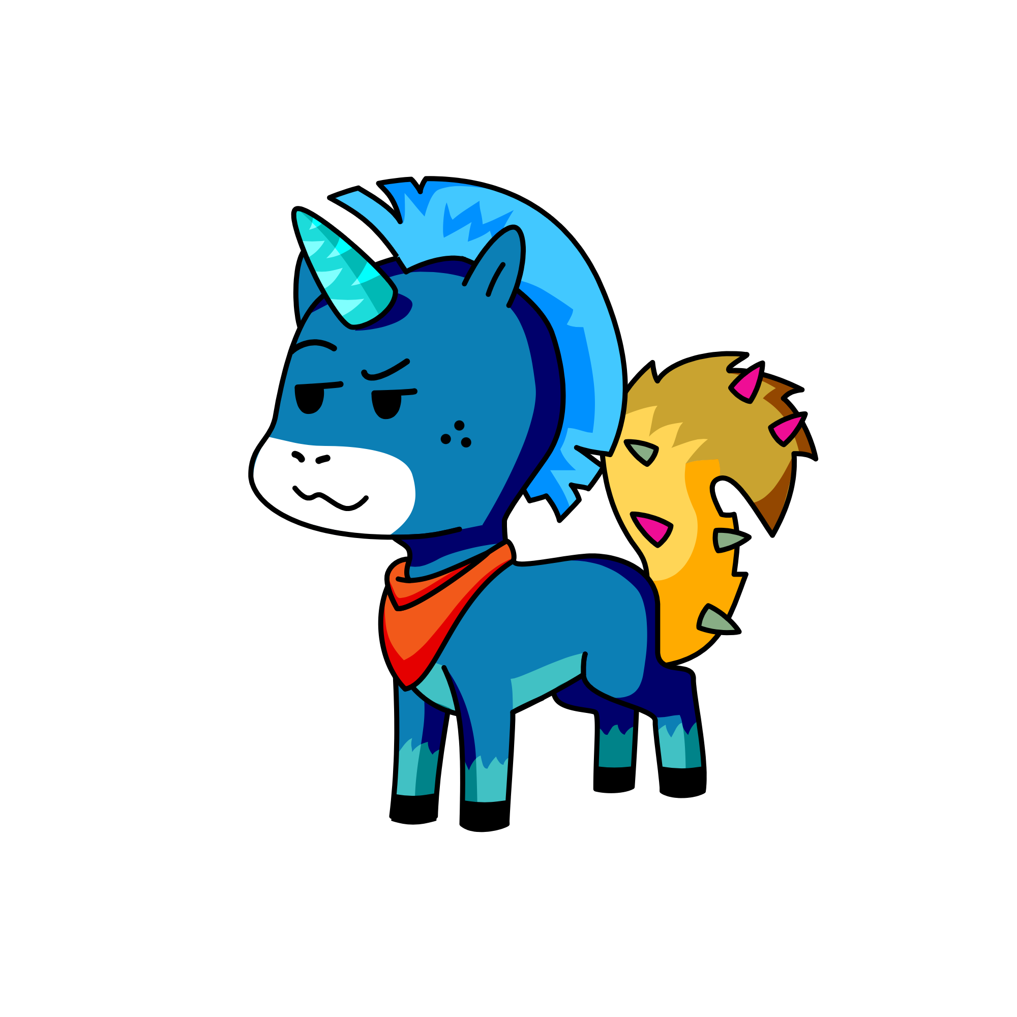 Sapphire, the unicorn