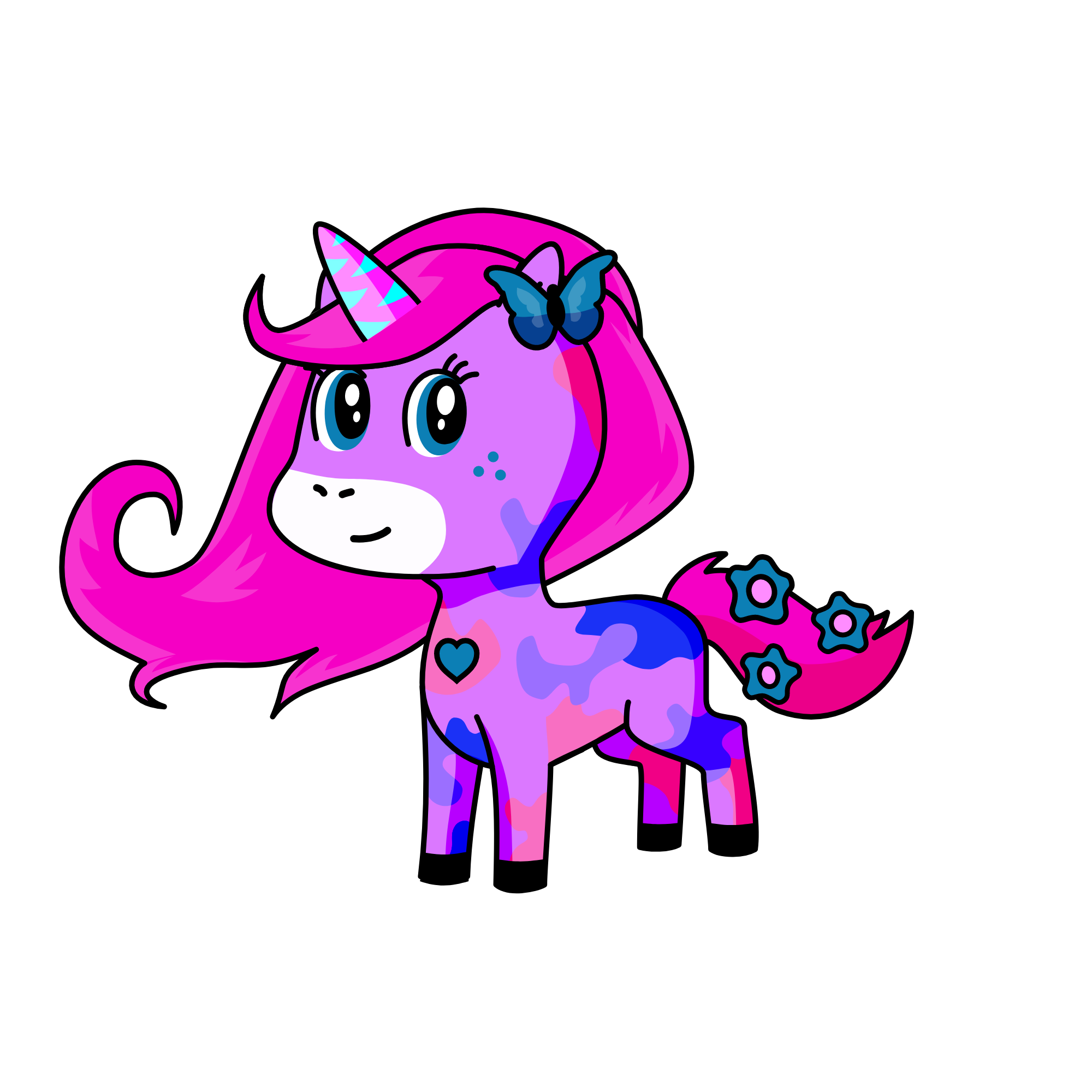 GLITTER, the unicorn