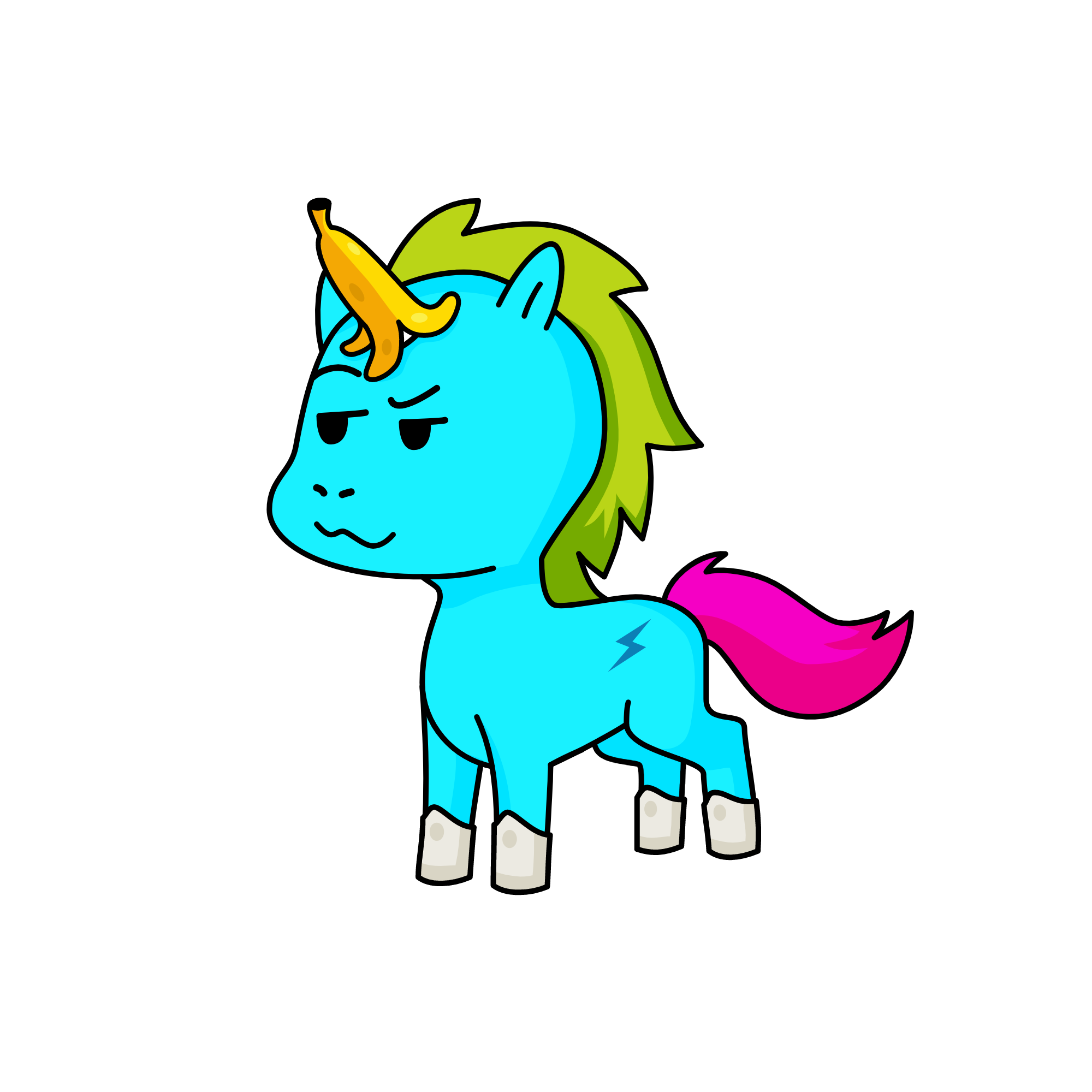 ranbow dash, the unicorn