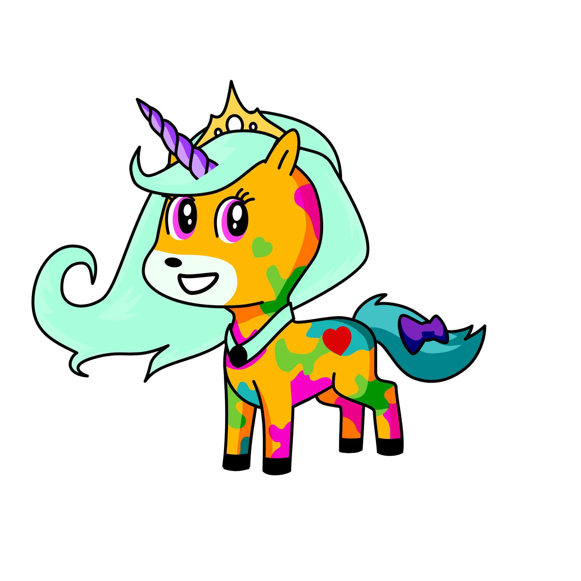 i am light and dark , the unicorn