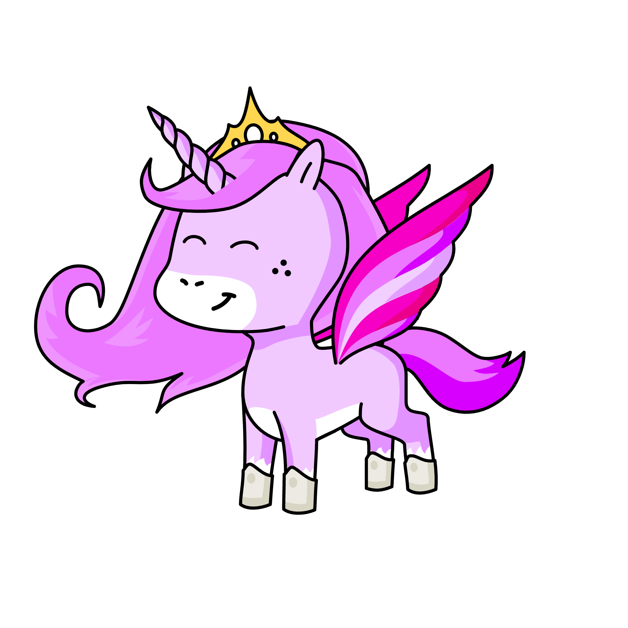 Peach, the unicorn