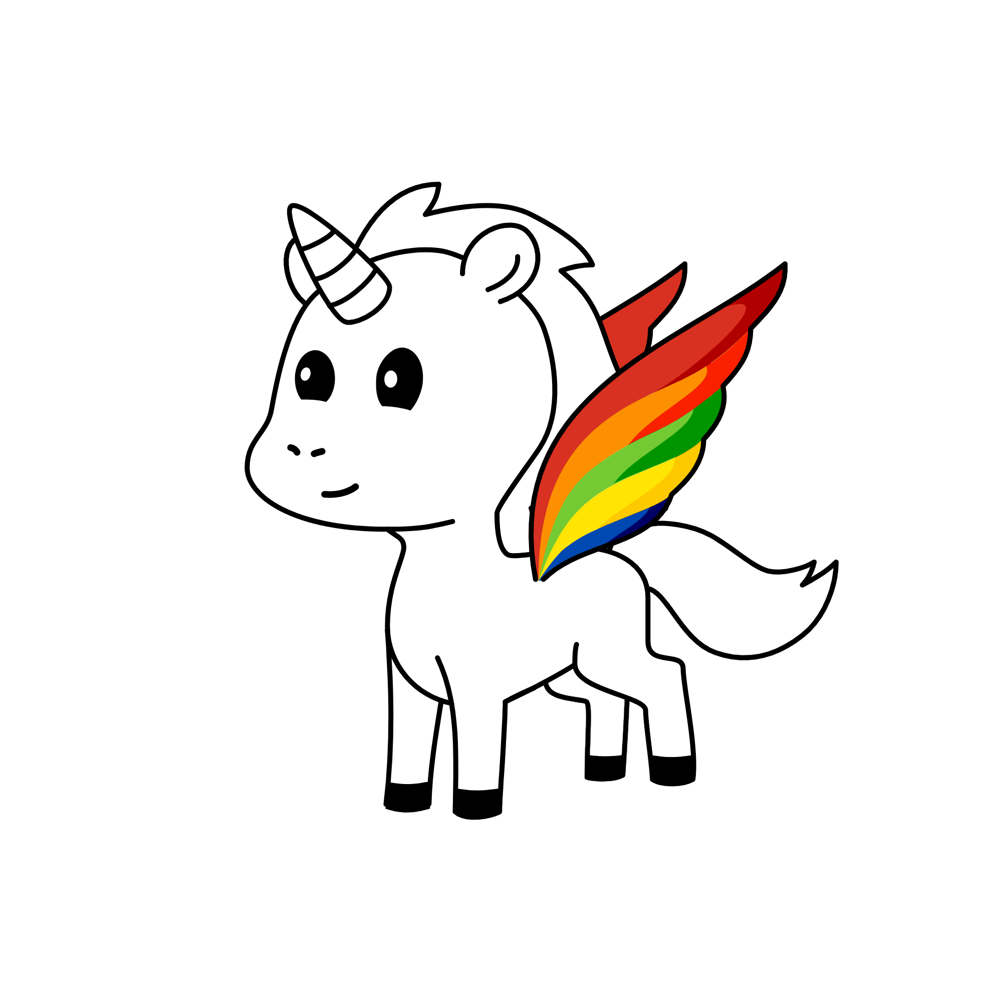 yay I finally found wings, the unicorn
