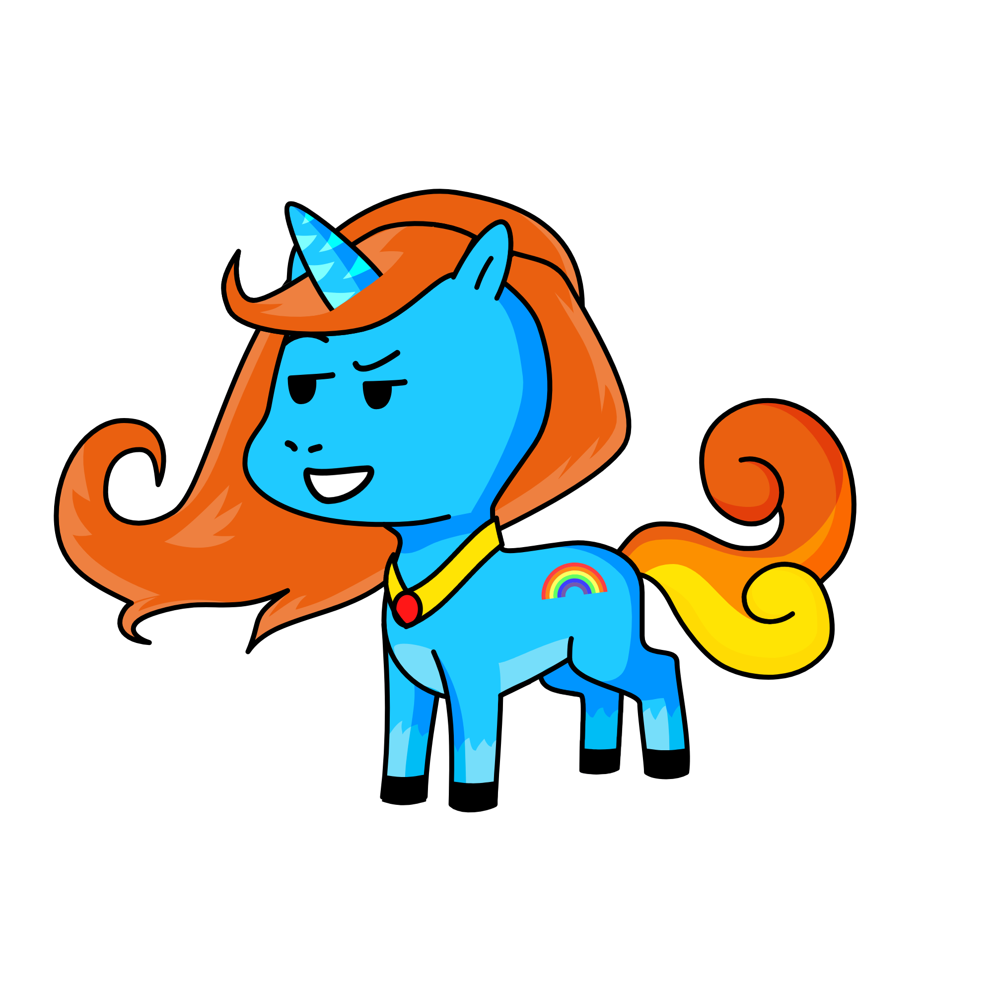 Rainbowdash, the unicorn