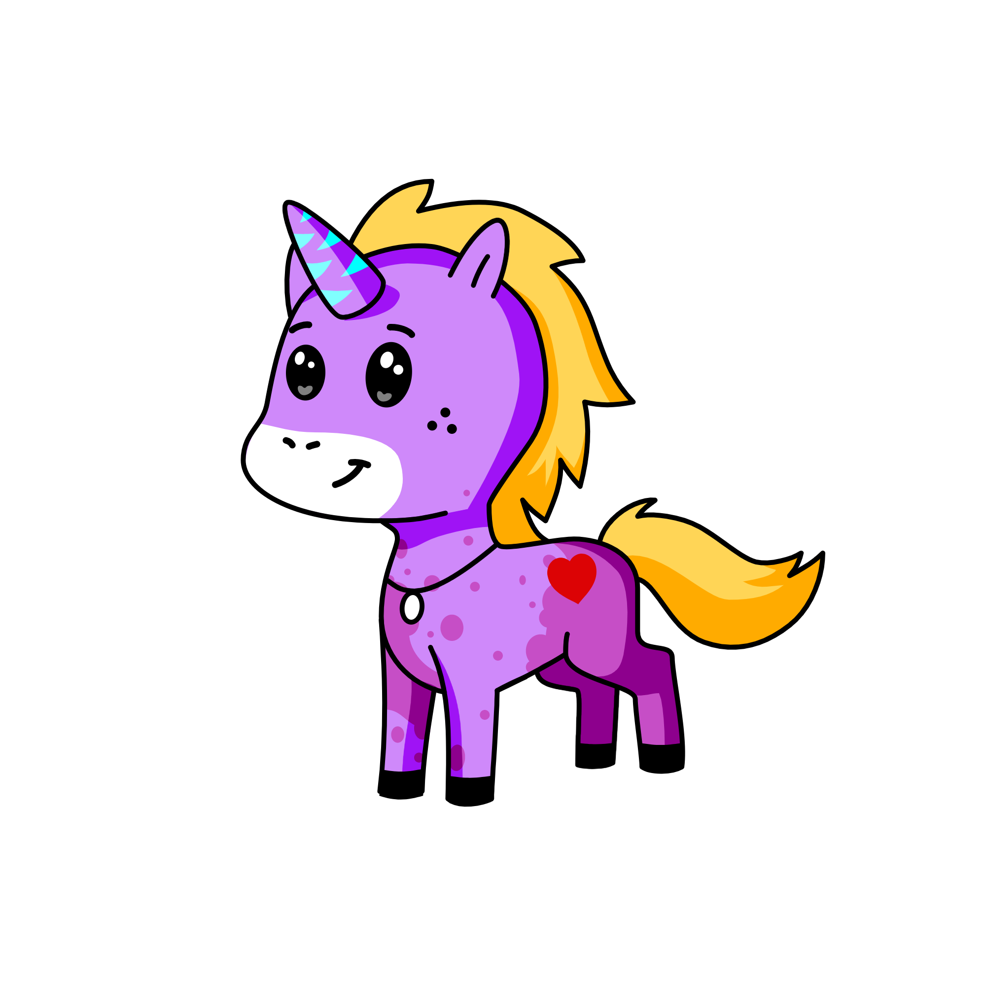 Cuddle, the unicorn