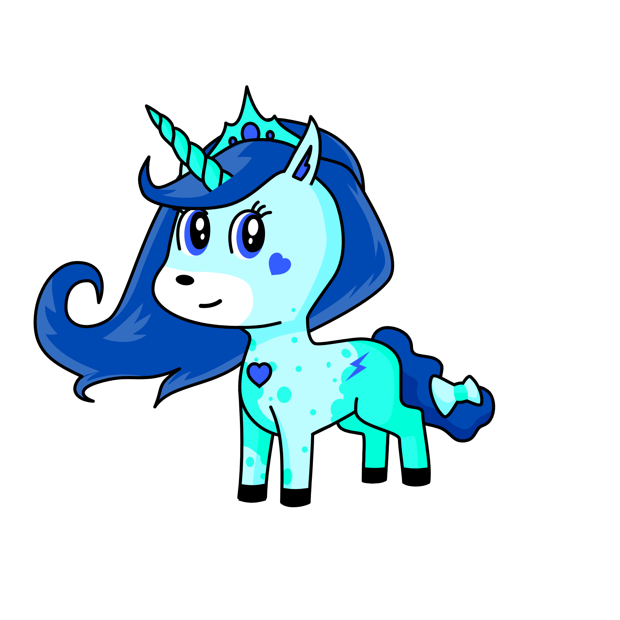 Queen coral, the unicorn