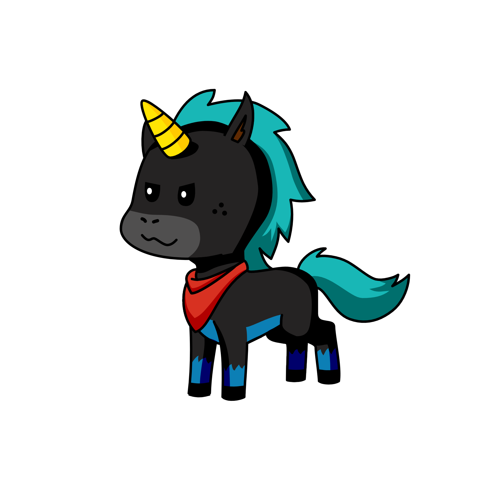 Sans unicorn, the unicorn