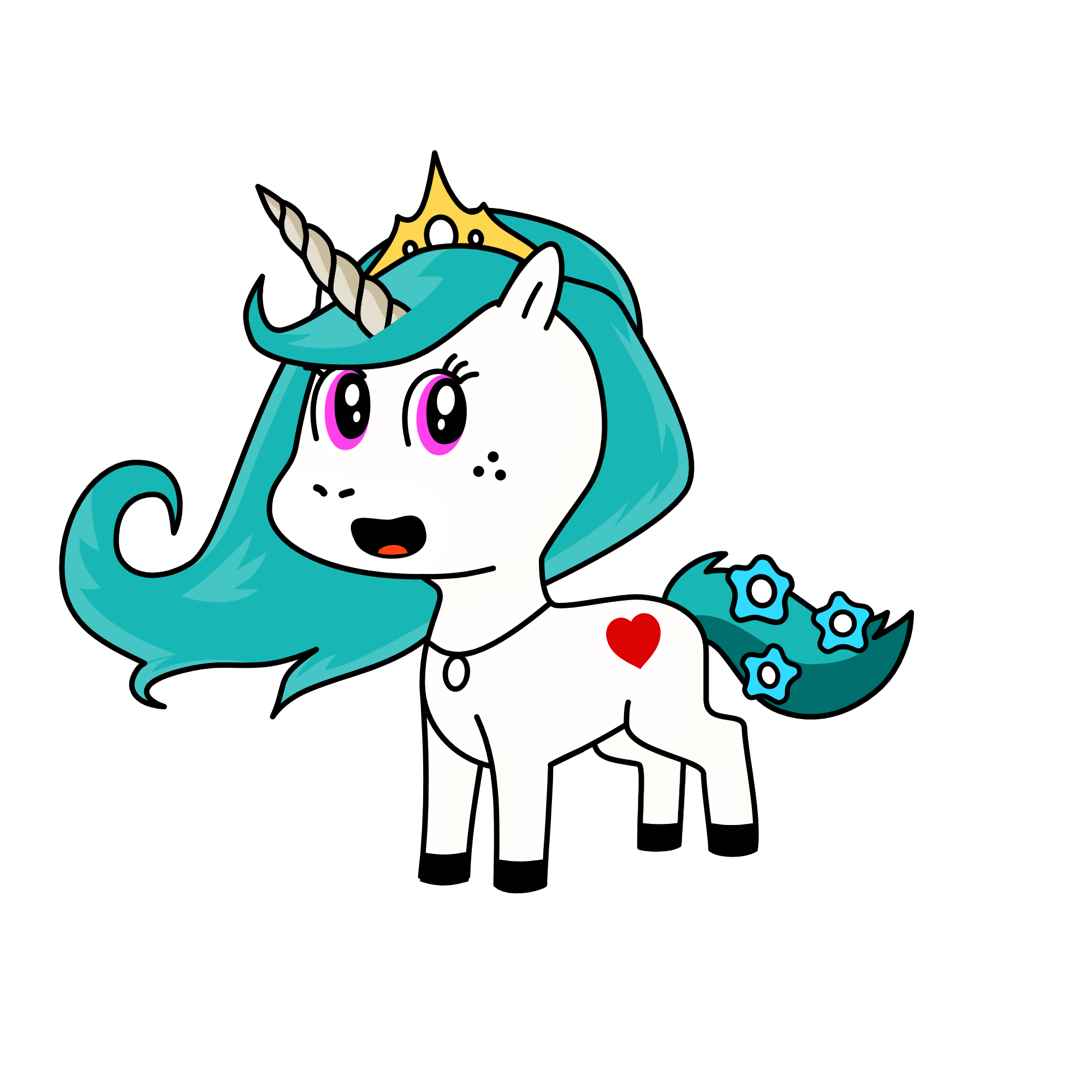 Nieve, the unicorn
