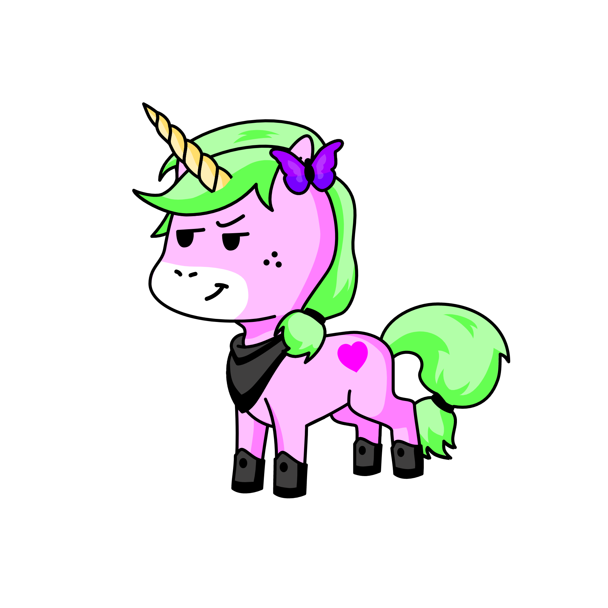 Lost Princess Butterfly, the unicorn