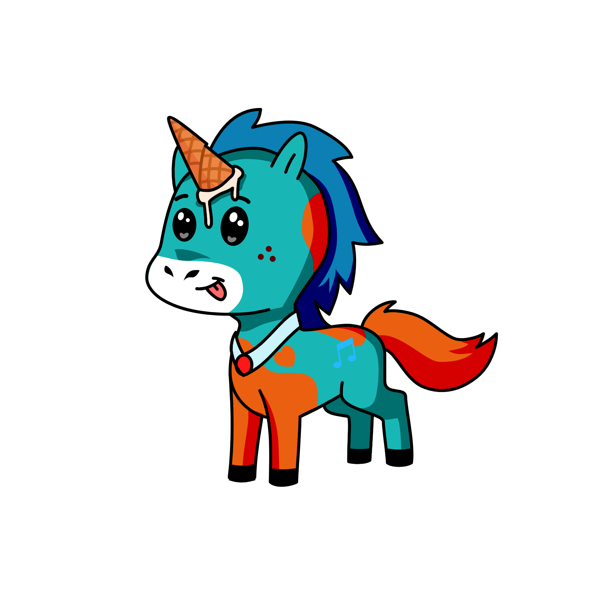 ice cream, the unicorn