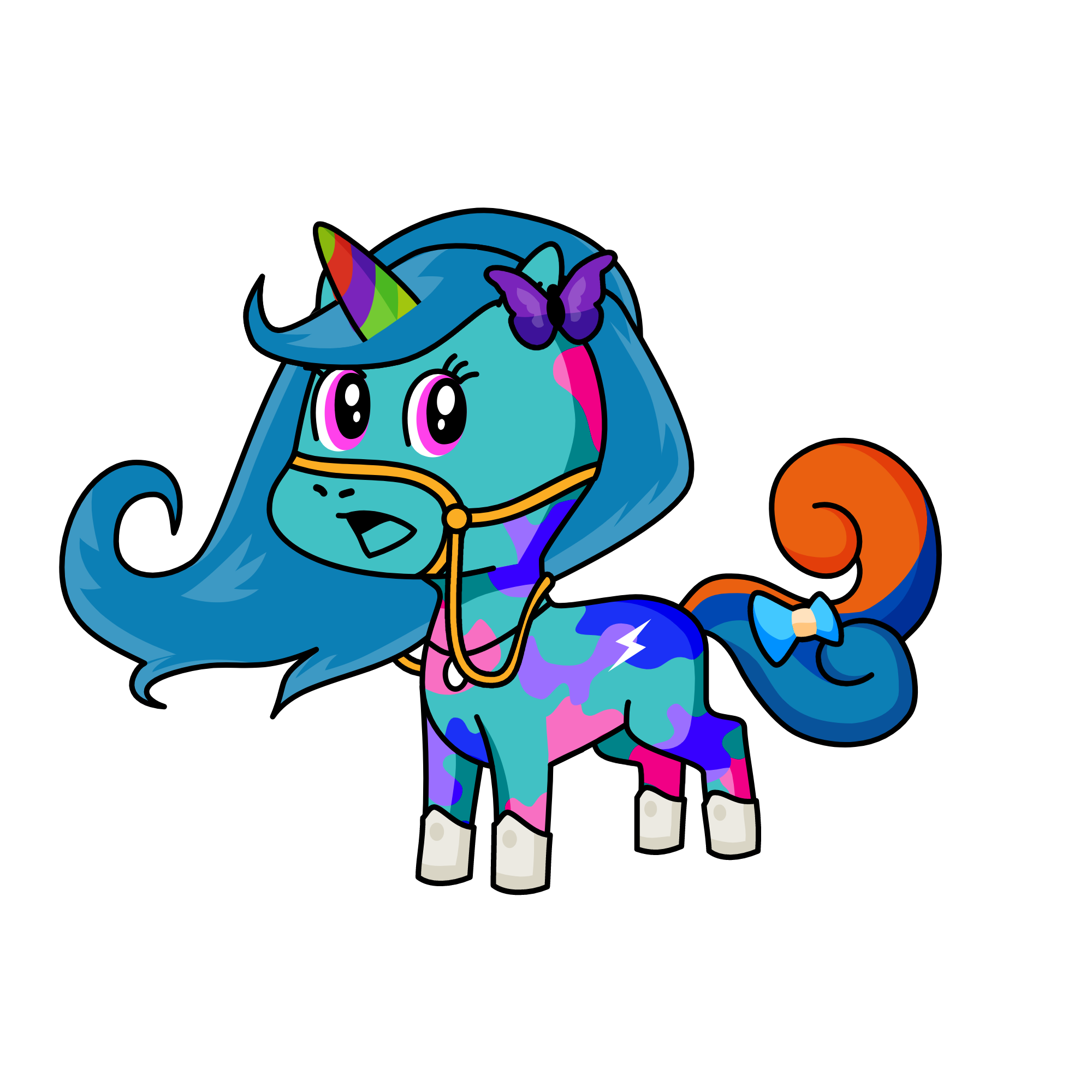bluebarry, the unicorn
