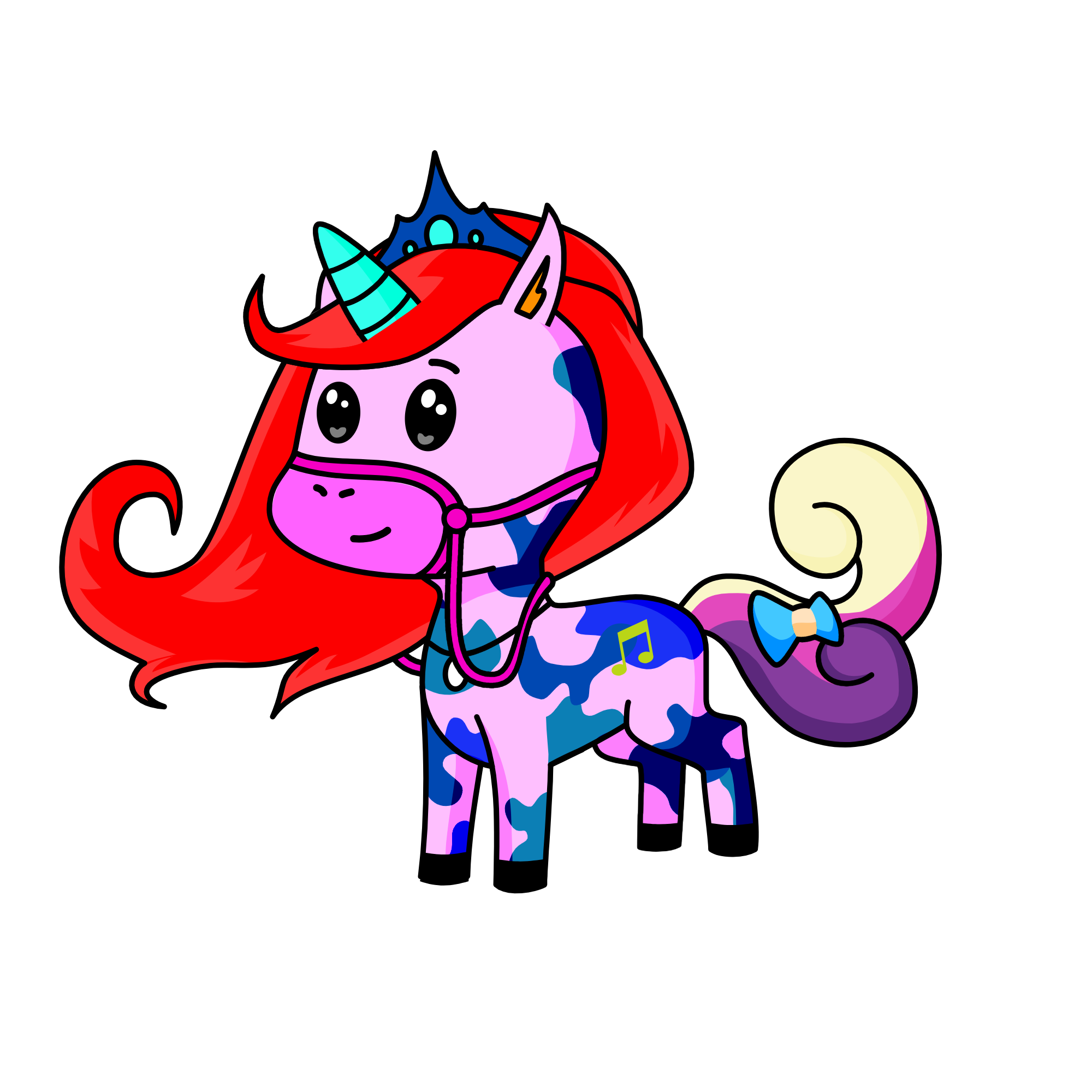 Rainbow, the unicorn