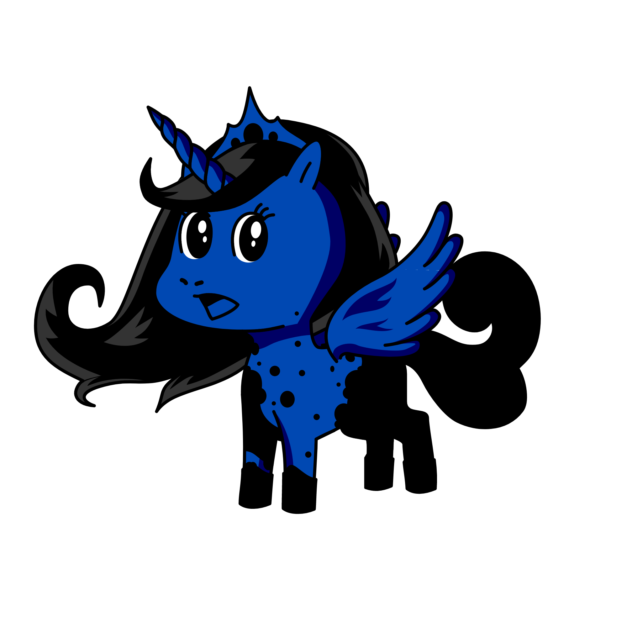 Alicorn Princess luna, the unicorn